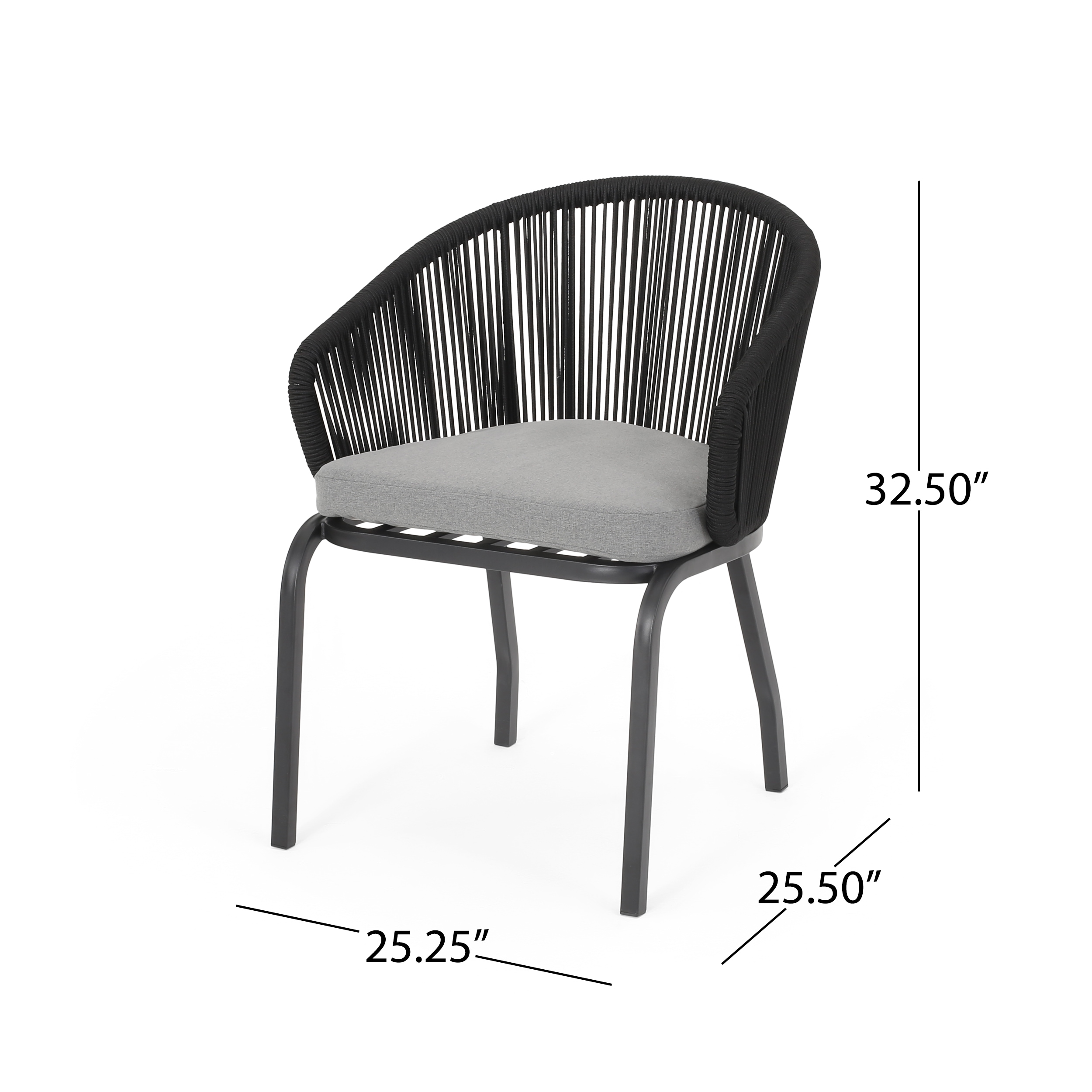 Moda Furnishings MD65762-BLK Patio-Chairs - View #2