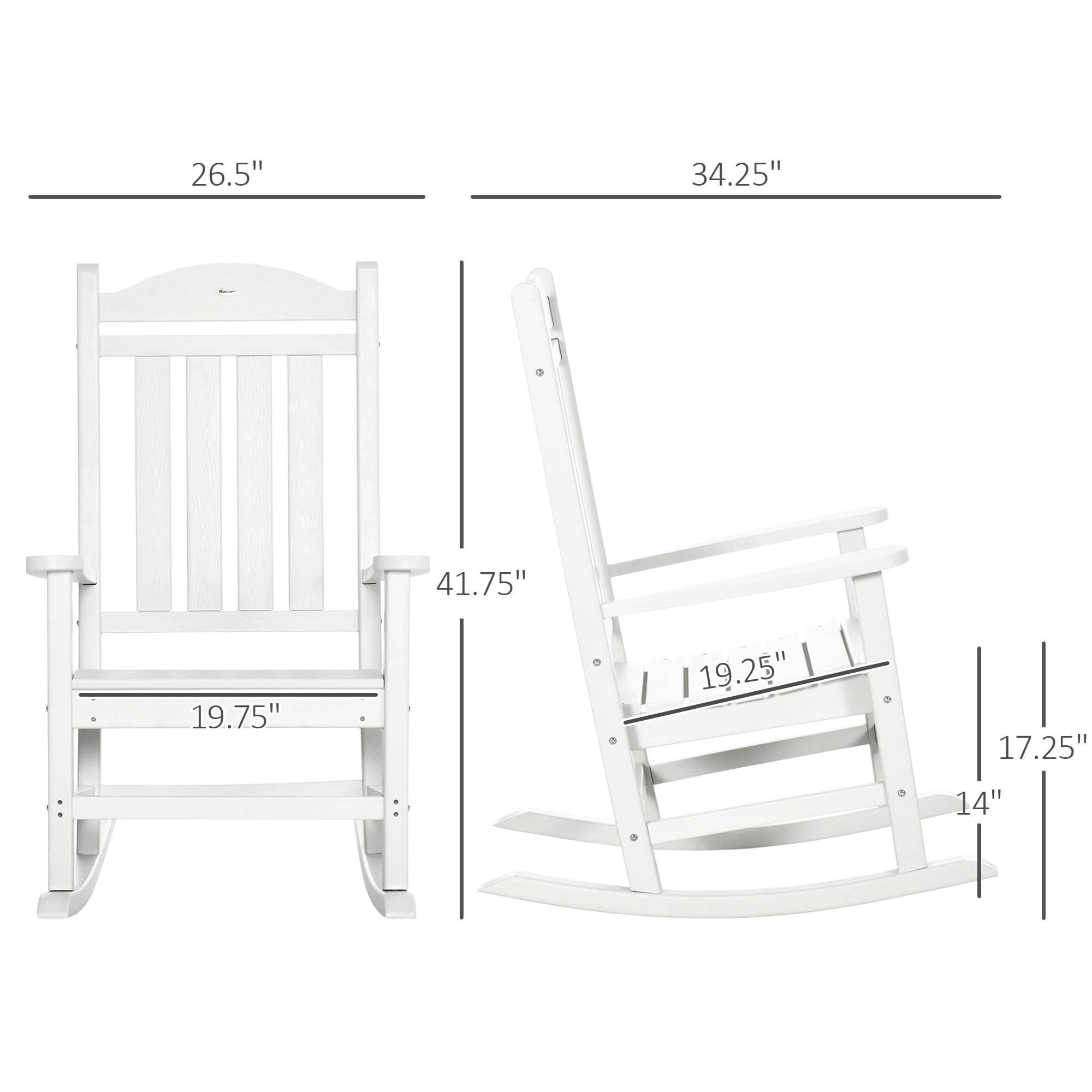 Outsunny 84G-066V01WT Patio-Chairs - View #3