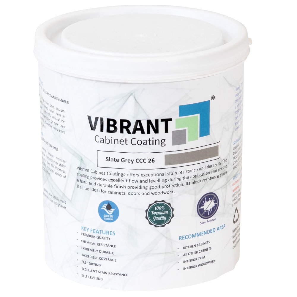 Vibrant Cabinet Coating CCC26QT Satin Slate Gray ( 1-quart )