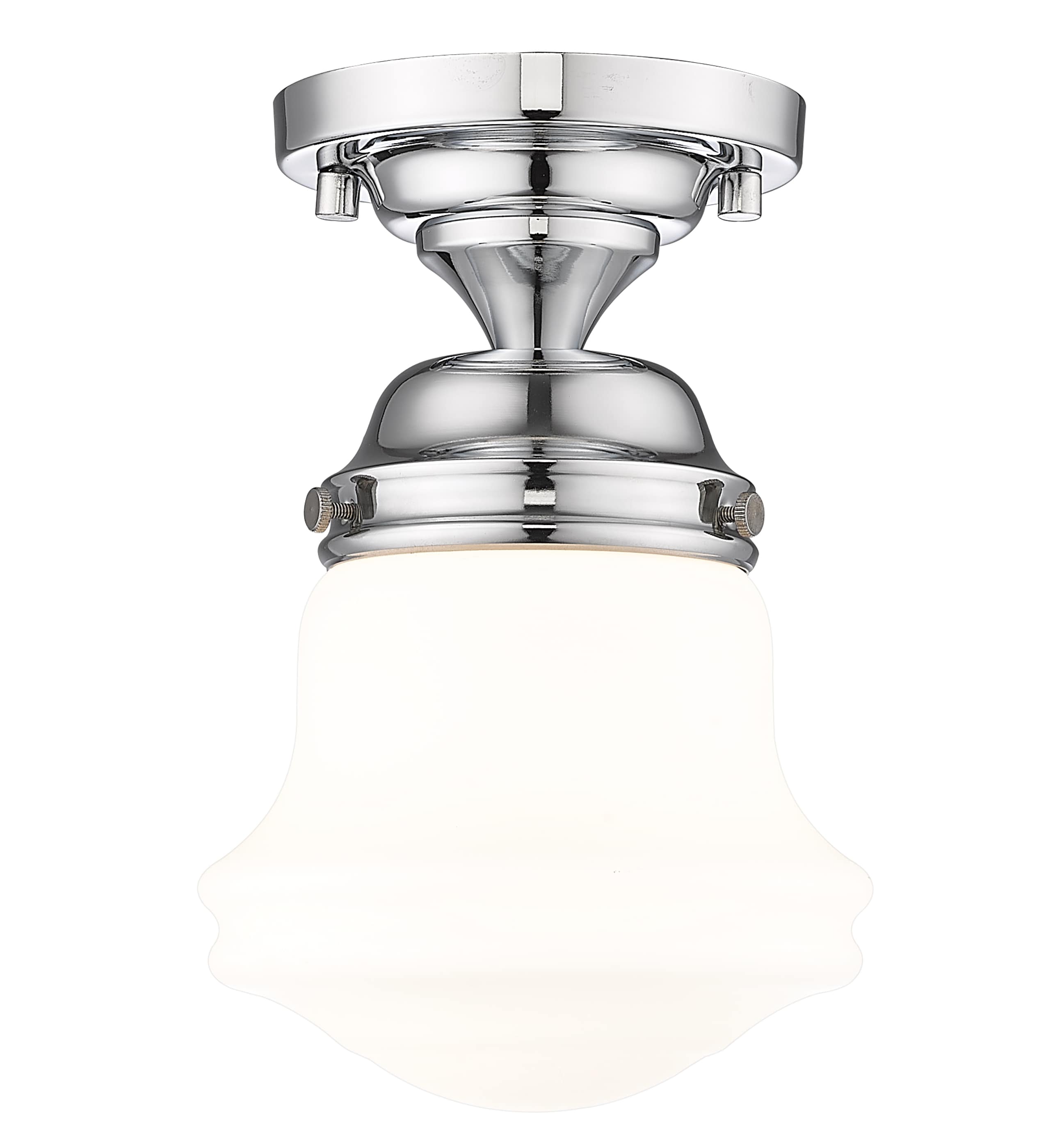 Z-Lite 735F1-CH Vaughn 1 -Light 6-in Polished Chrome Flush Mount Light