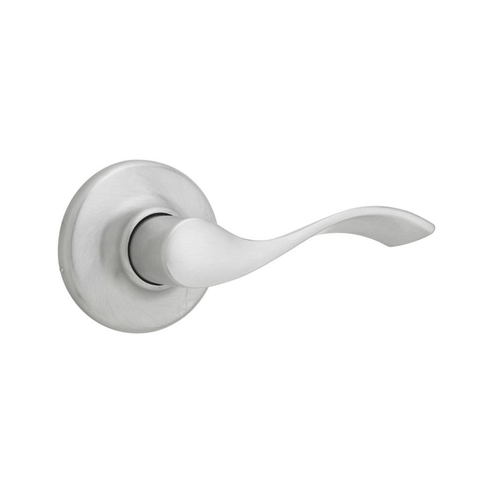 Kwikset 966BLRH-26D.UNIV Satin Chrome Single-Cylinder Deadbolt Entry door interior handle with Balboa Lever
