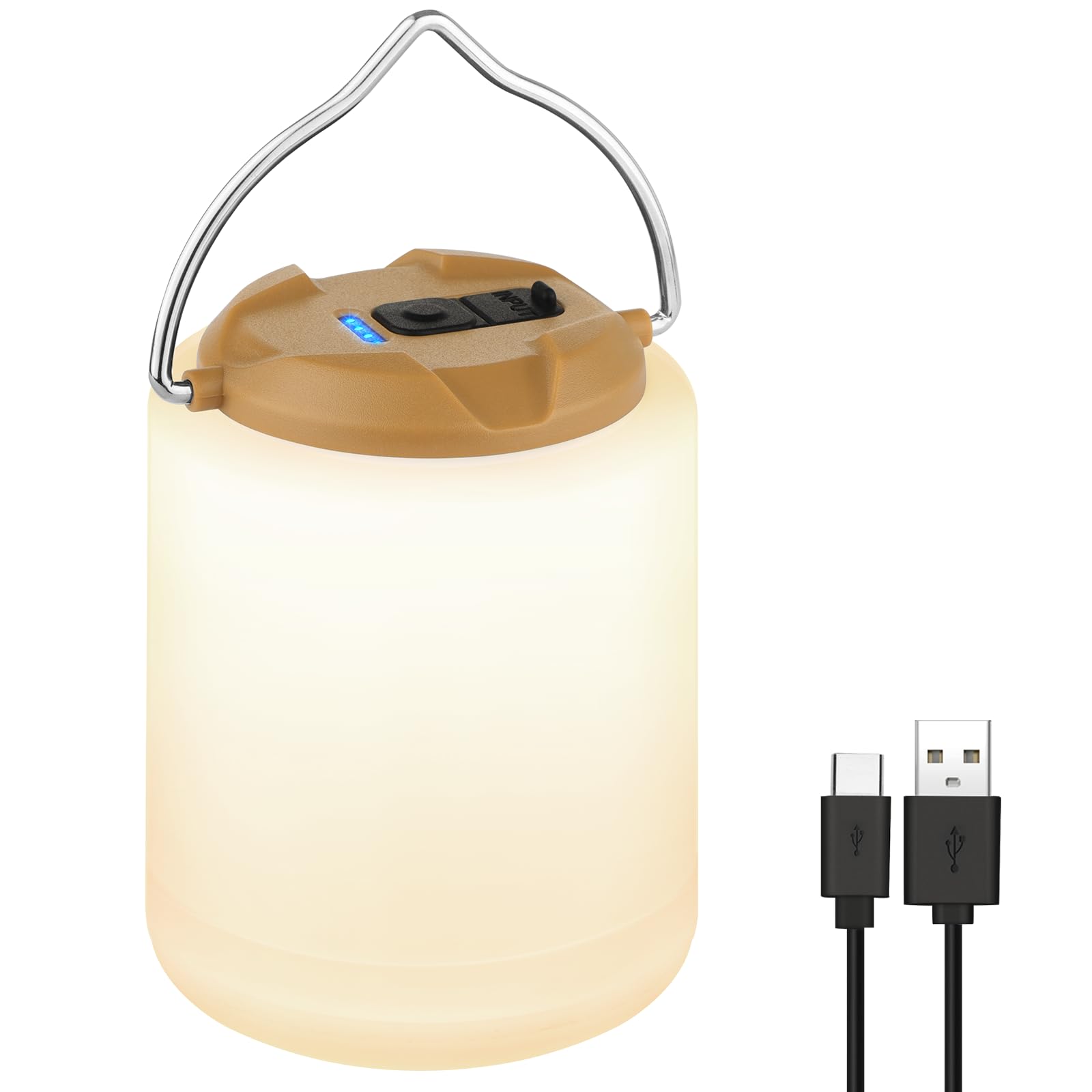 Vrbgify LED Camping Lantern renewable power Outdoor Light with Four Modes 1000 Lumens Water Resistant Portable Emergency Lantern for Hiking #LVG0804V029