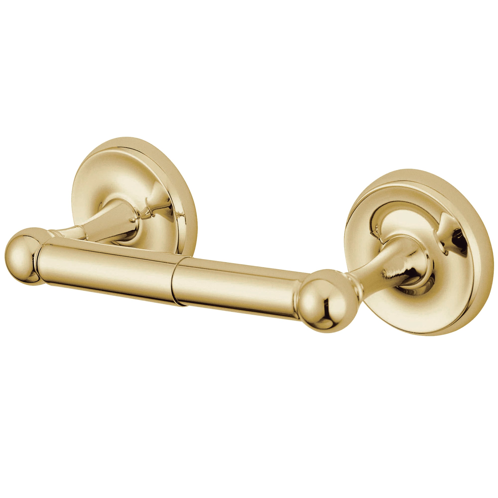 Elements of Design EBA318PB Petosky Polished brass Wall mount Spring-loaded Toilet Paper Holder 1 -Rolls