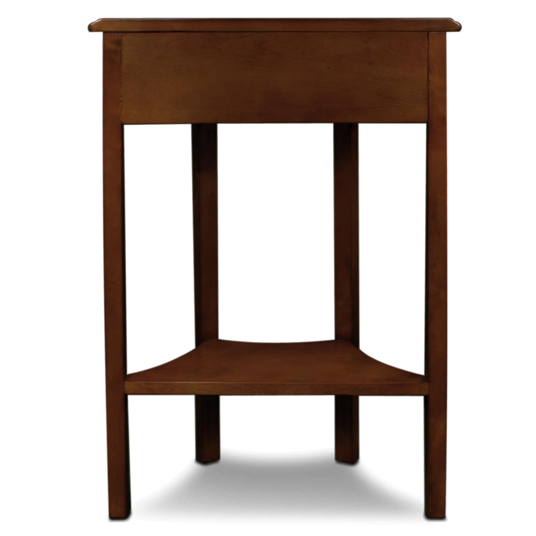 Round Chocolate Cherry Wood Hall Stand with Storage