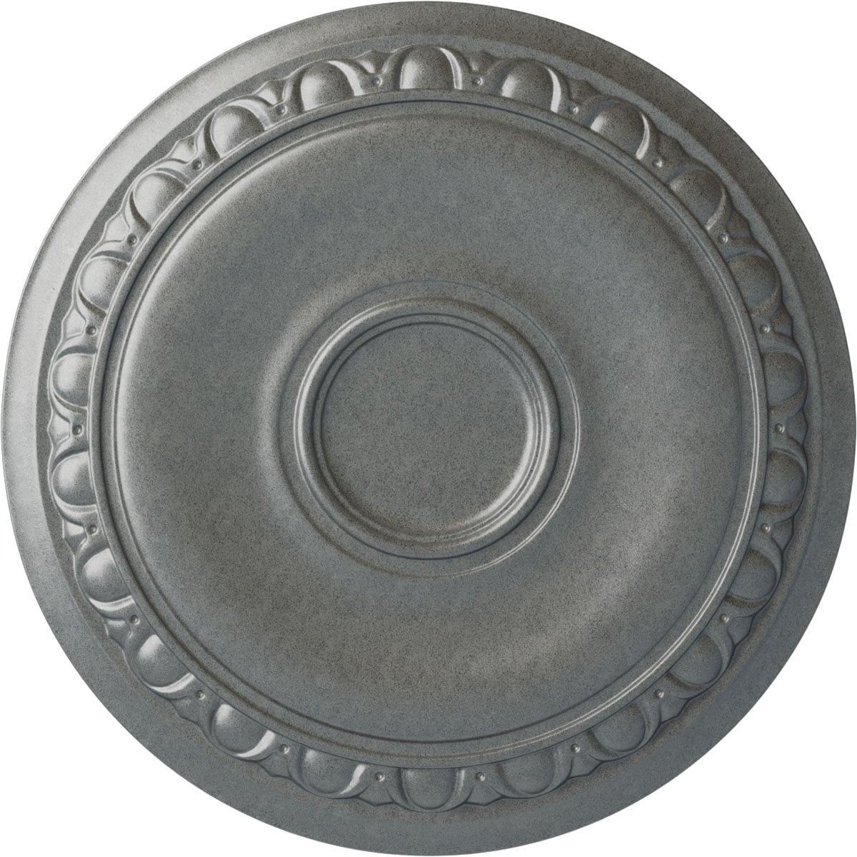 Ekena Millwork CM24CAPLS Caputo 24.25-in W x 24.25-in L Painted Platinum Polyurethane Whole Ceiling Medallion