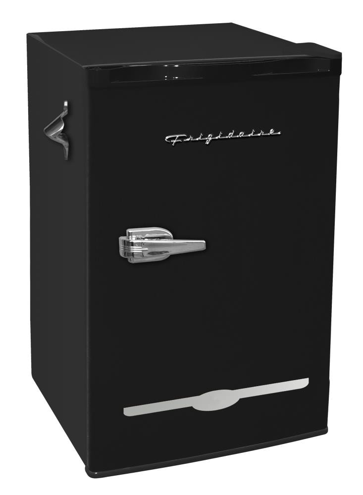 Frigidaire Retro 3.1 Cu Ft Two Door Compact Refrigerator with Freezer,  Black
