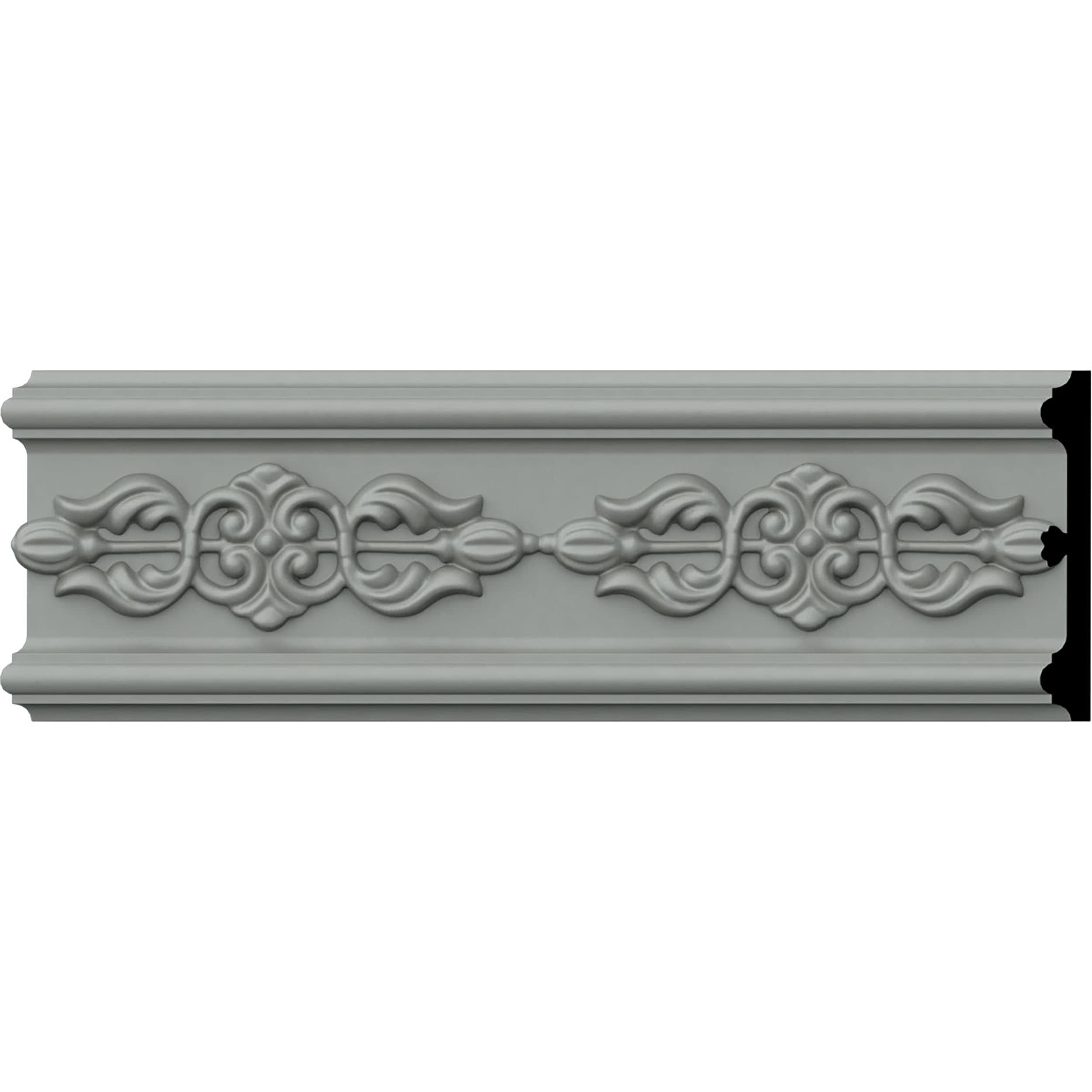 Ekena Millwork CHA04X00AE-CASE-8 Amber 4-1/8-in x 7-ft 10-1/2-in Primed Polyurethane Chair rail Moulding 8 -Pack