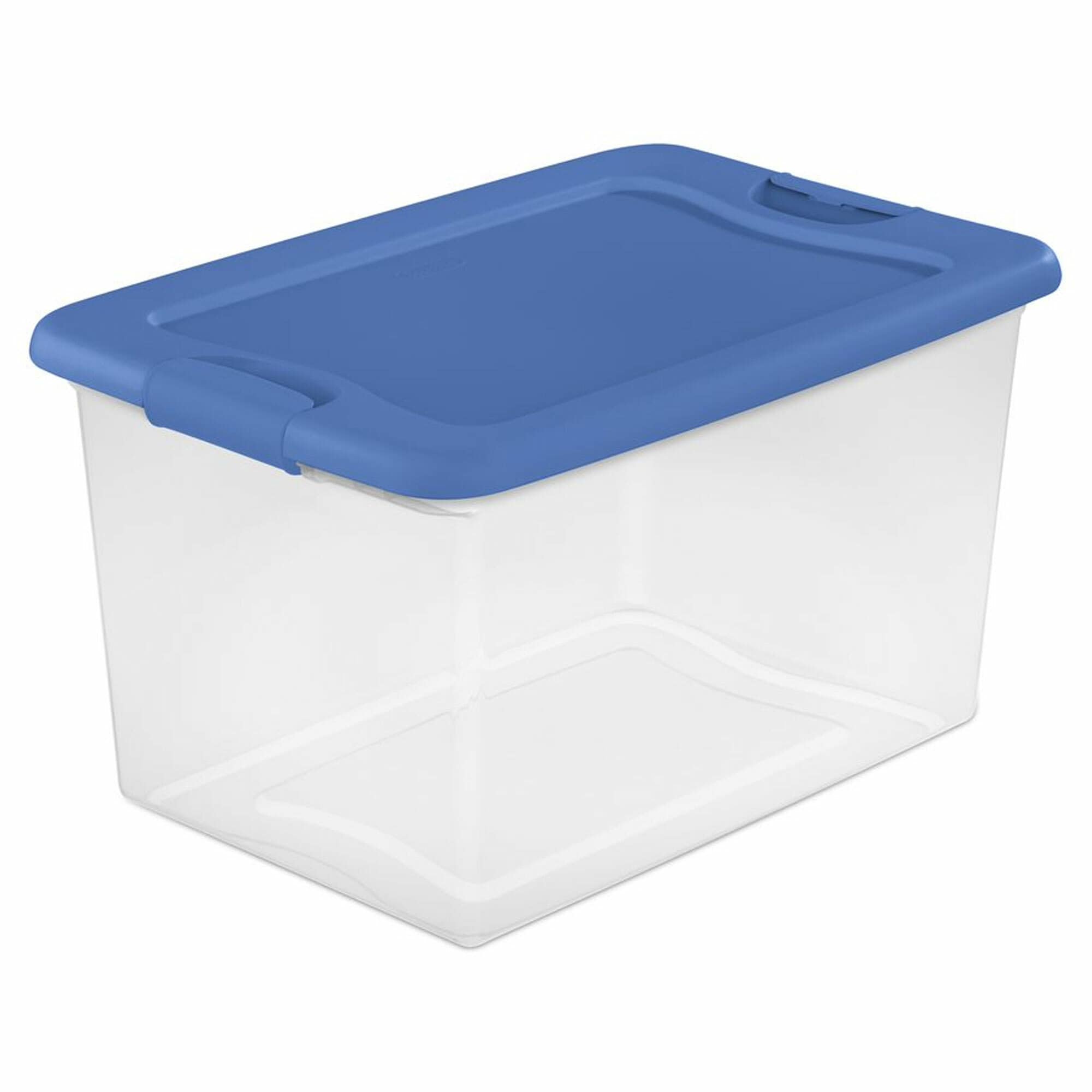 Sterilite 30 Gallon Plastic Stackable Storage Tote Container Box, Blue (12  Pack)