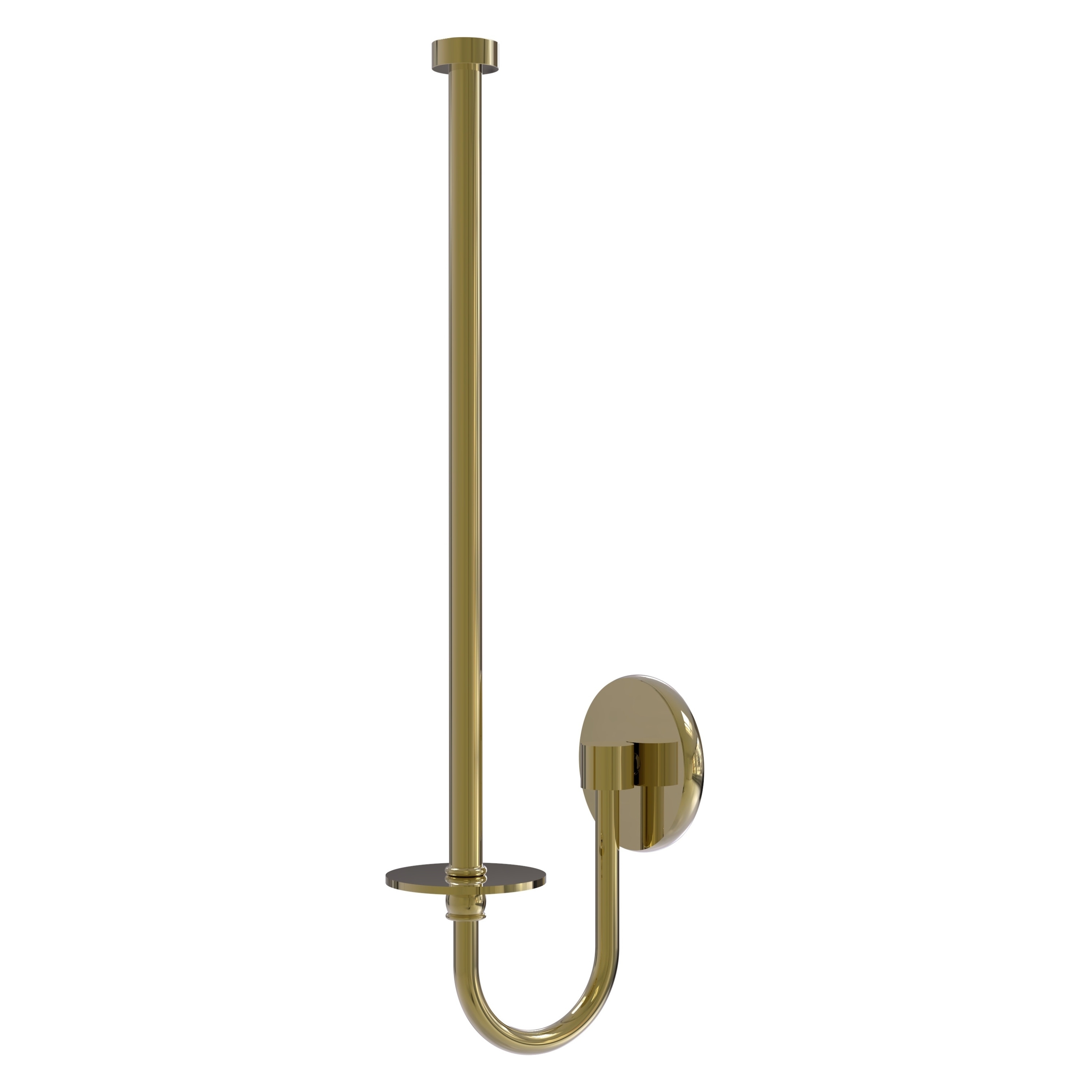 Allied Brass 1025U-UNL Unlacquered Brass Metal Wall-mount Paper towel holder