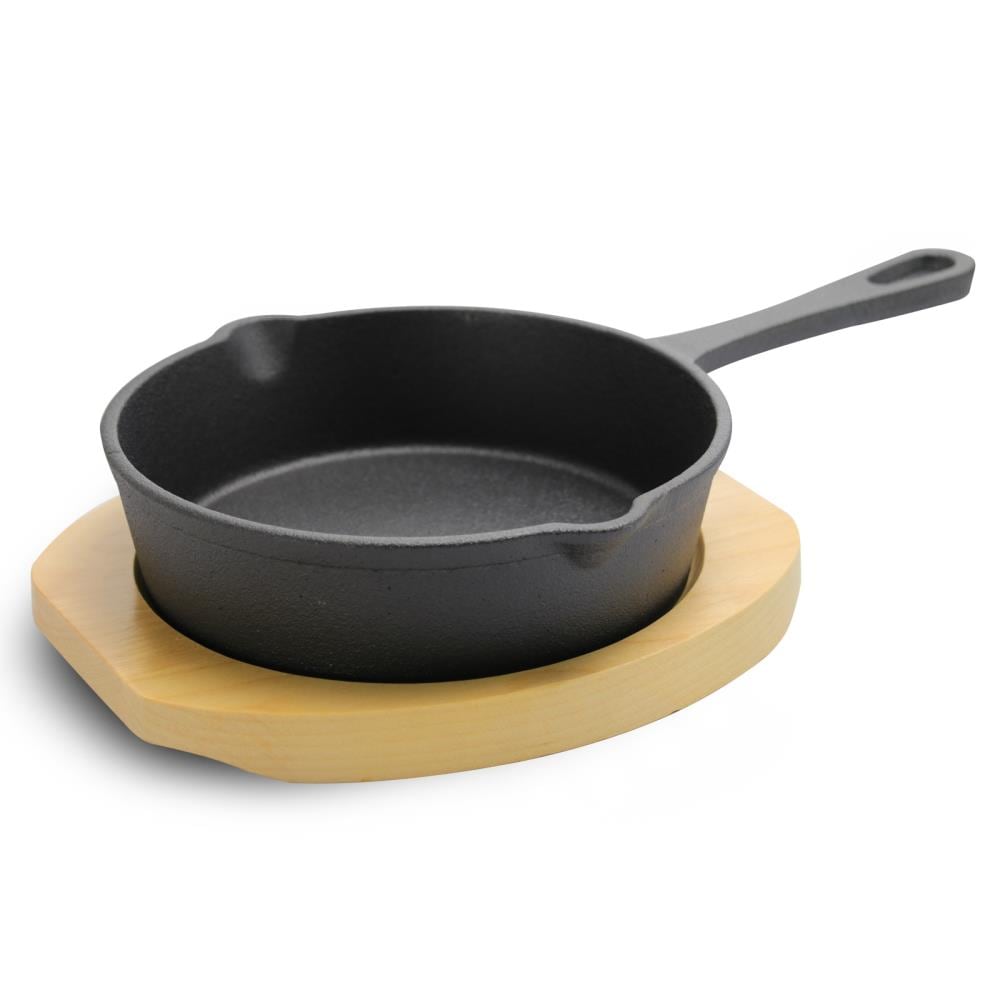 Gibson Our Table 10.5 Inch Pre-Seasoned Cast Iron Wok in Black