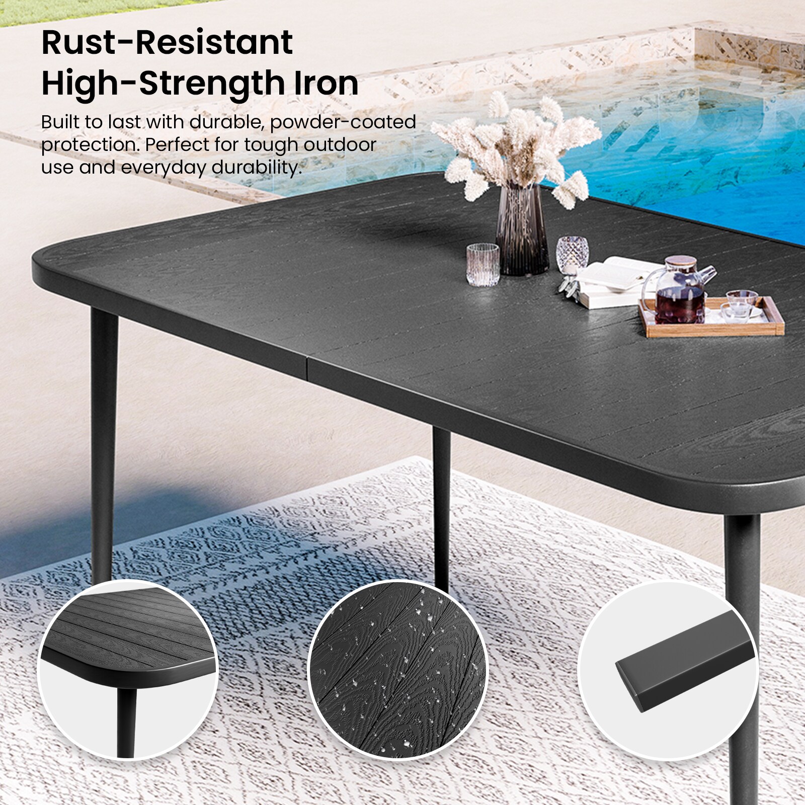 VOUA MWTPZ-GR Patio-Tables - View #6