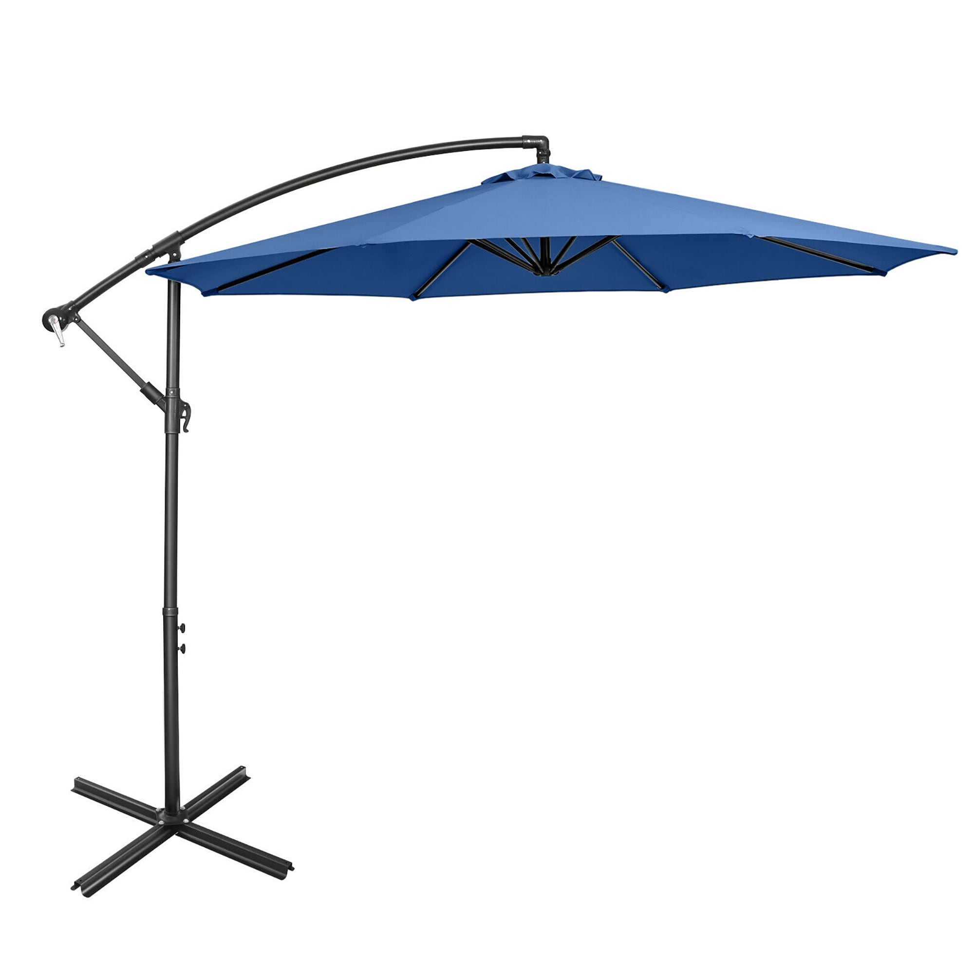 Forclover HYFW-S71NY 10-ft Steel Blue Offset Patio Umbrella