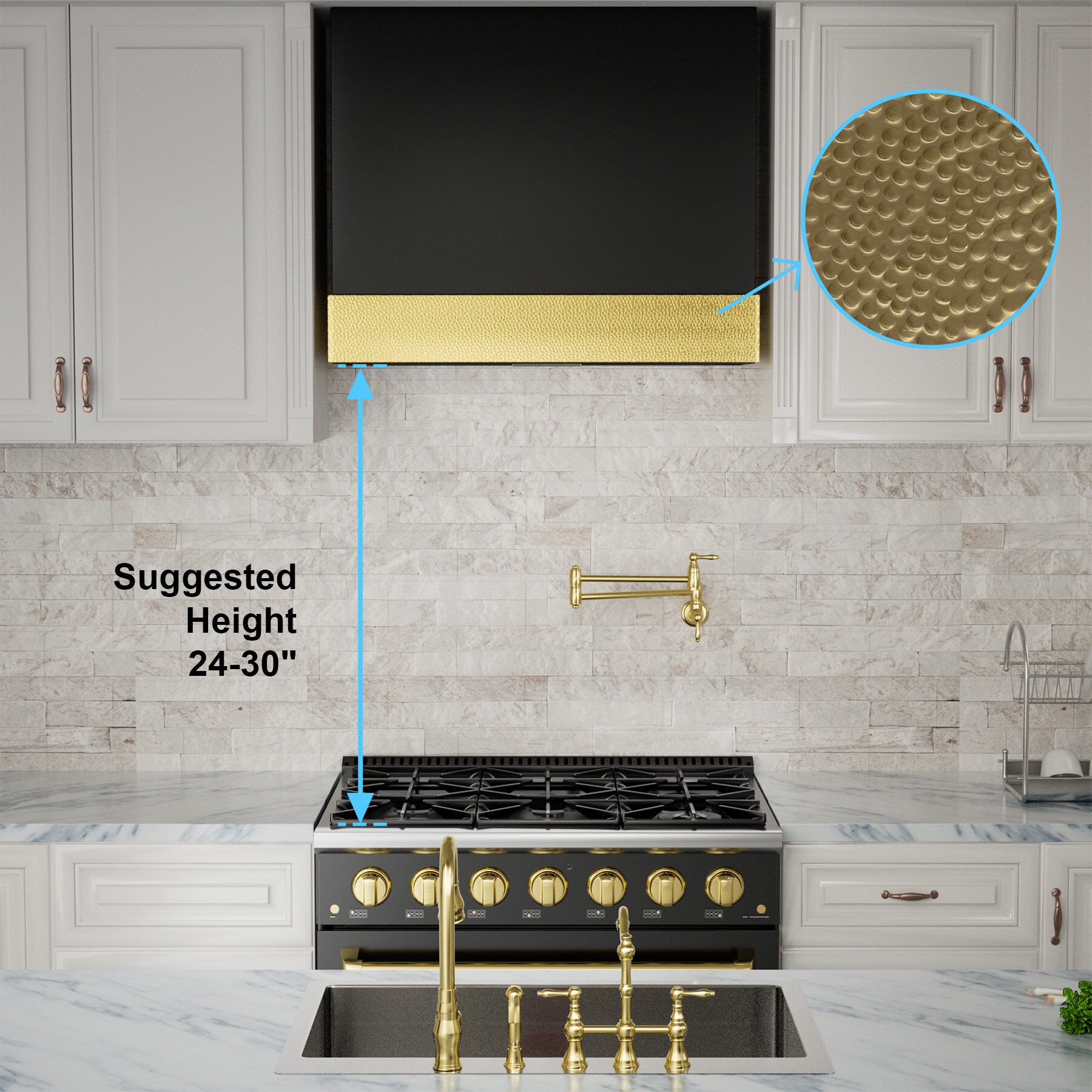 Akicon AK-HS36HD-JBG Wall-Mounted-Range-Hoods - View #4