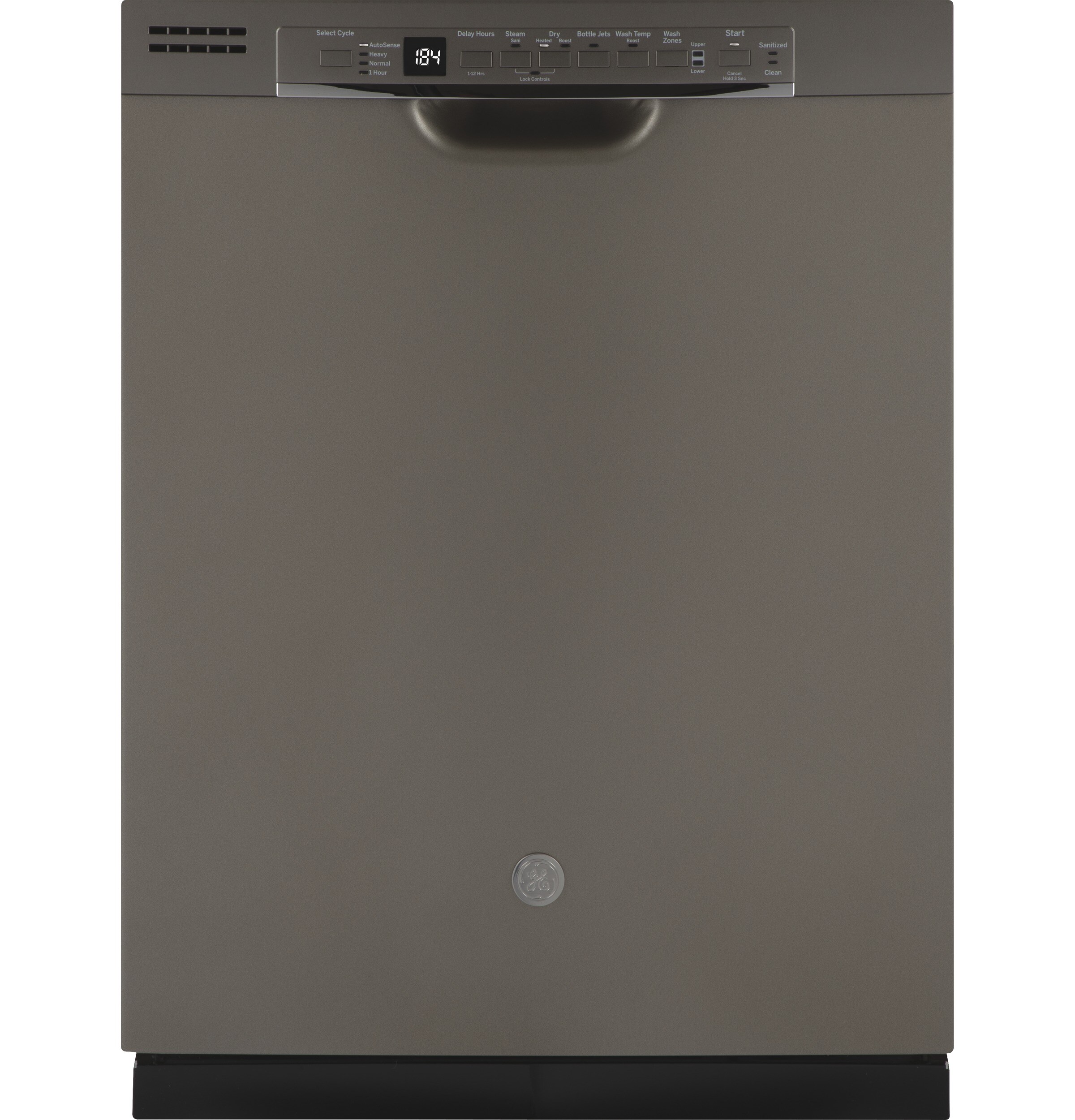 GE® 24 Built-In Front Control Black Dishwasher GDF510PGMBB