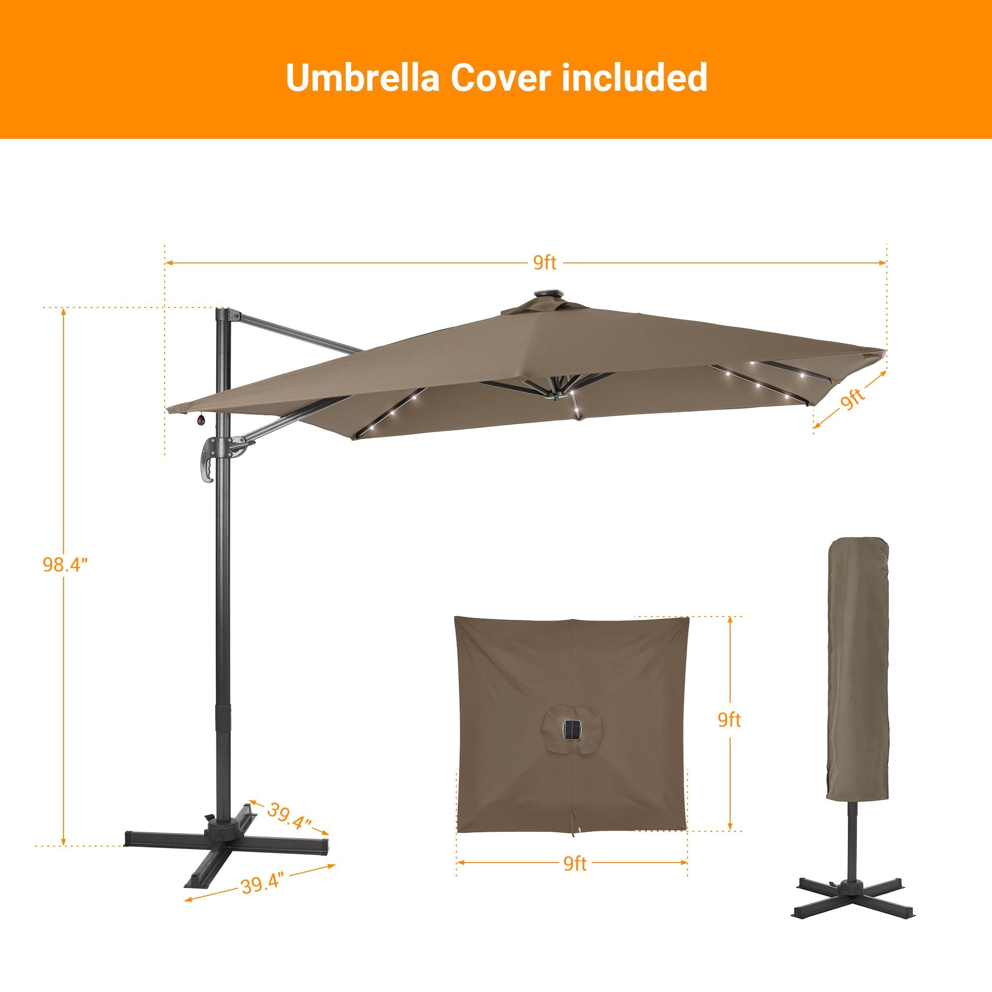 Sonkuki SD-MN99TP-LED Umbrellas-2 - View #2
