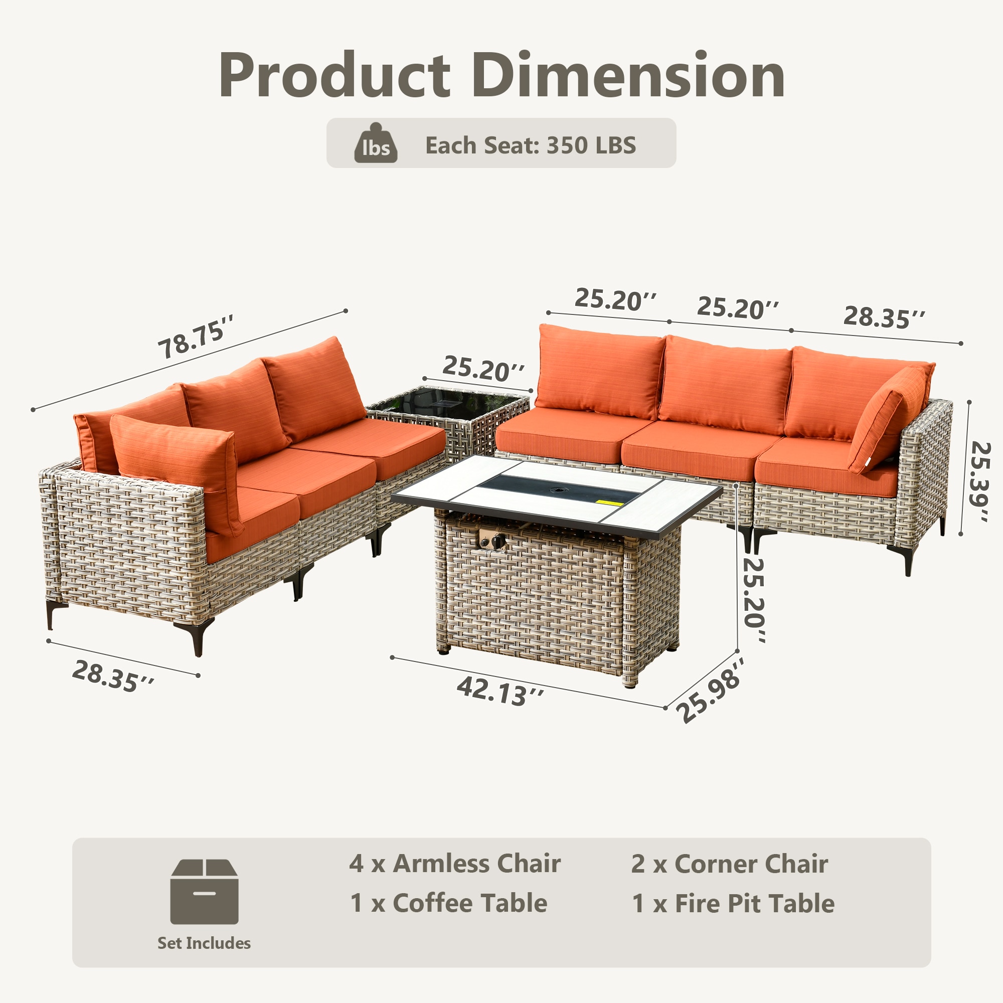 Pouuin RFPSKT808 Patio-Sofas-Daybeds - View #2