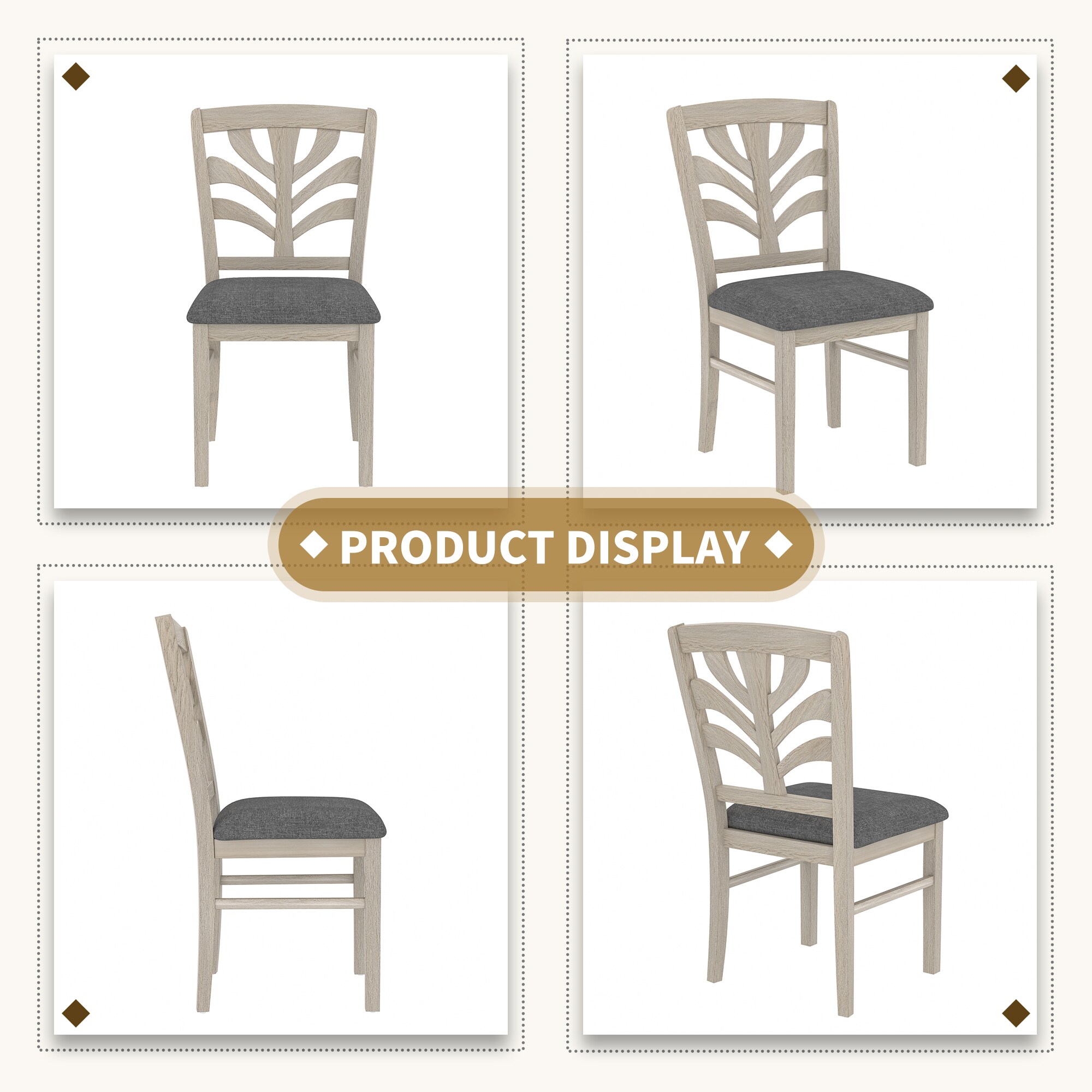 Vecelo LOEAET08&3C08GRY2P Dining-Sets - View #8