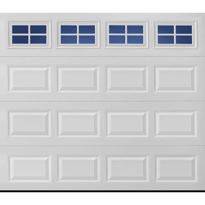 7 Ft Insulated White Single Garage Door, 8 Ft Garage Door