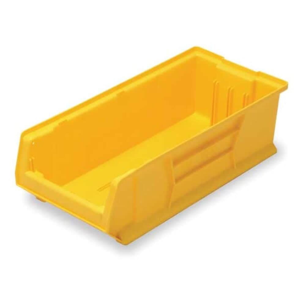 Quantum Storage Systems QUS952YL HULK Part Organizer Yellow 4 Bins 7 H x 11 W x 24 L