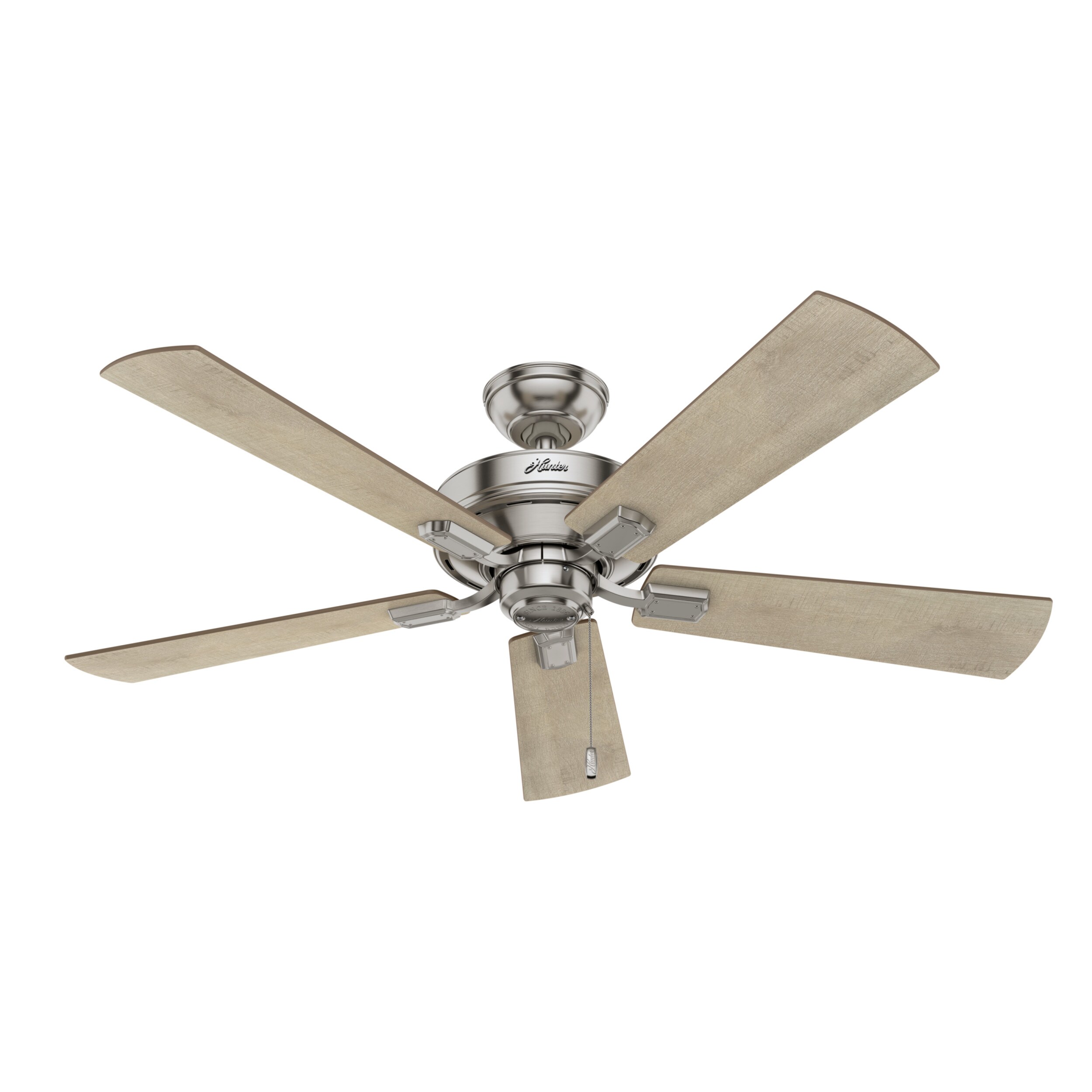 52'' Brushed Nickel Ceiling Fan with LED Lights