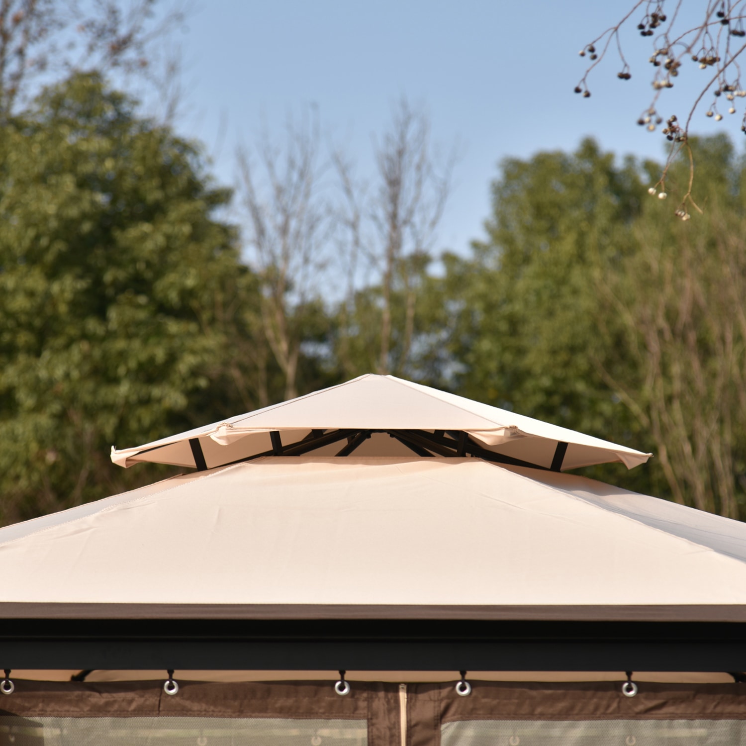 SINOFURN SYB180003BL Wood-Resin-Gazebos - View #11