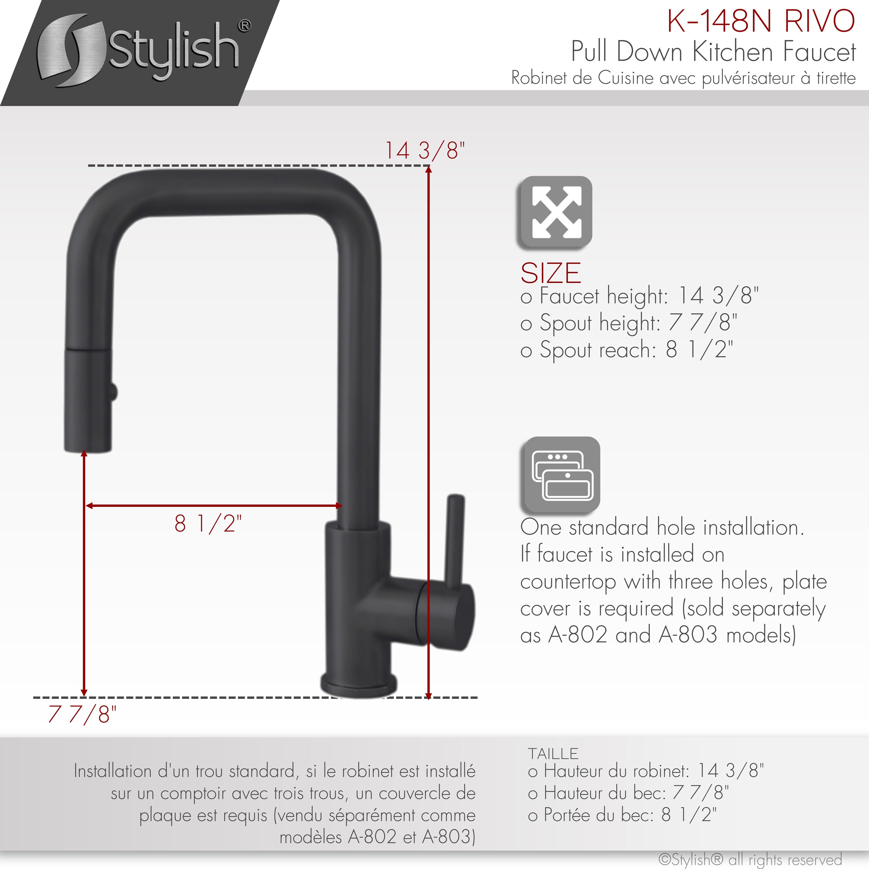 Stylish K-148N Kitchen-Faucets - View #4
