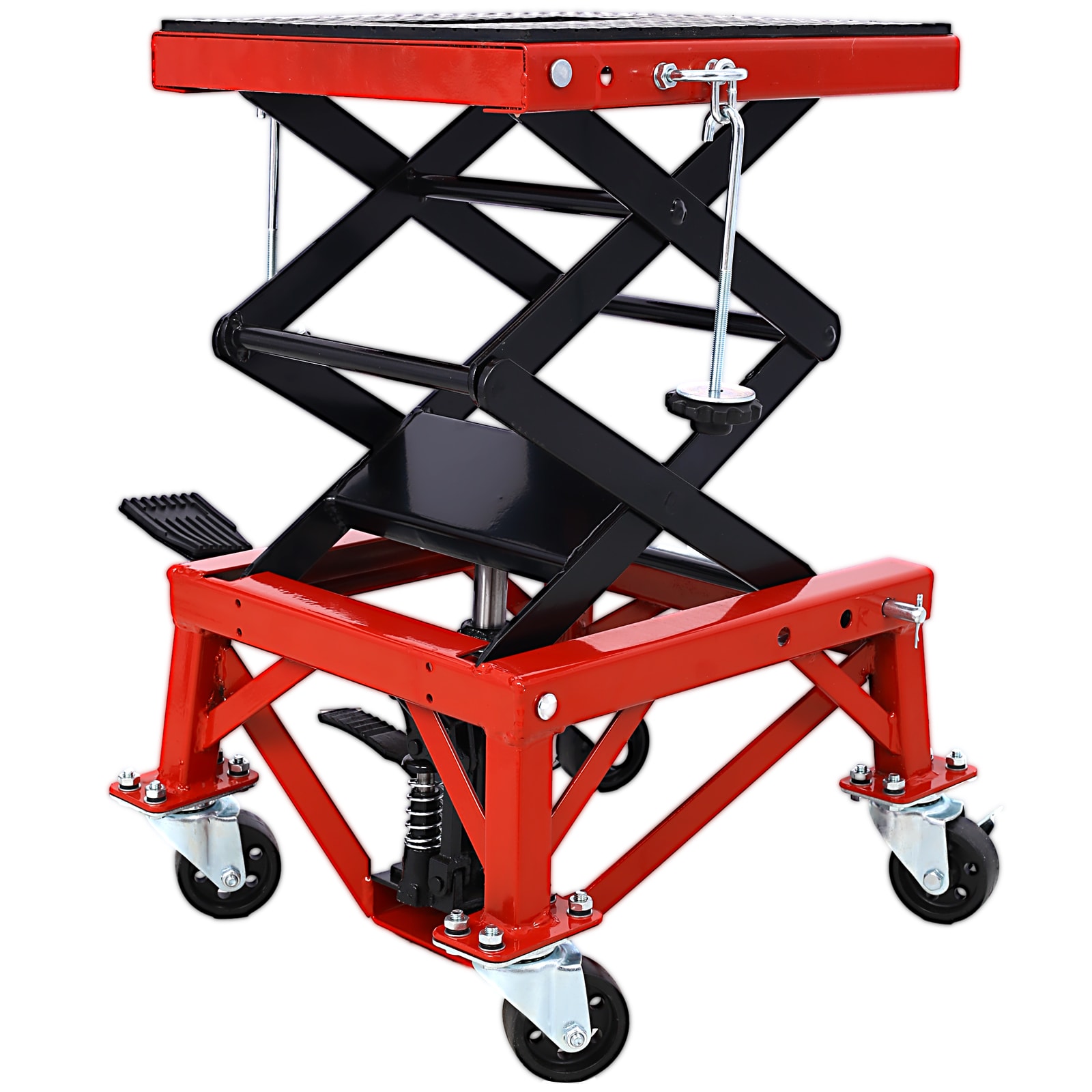 Maocao Hoom 300 Lbs Hydraulic Motorcycle Scissor Jack Lift Foot Step ...