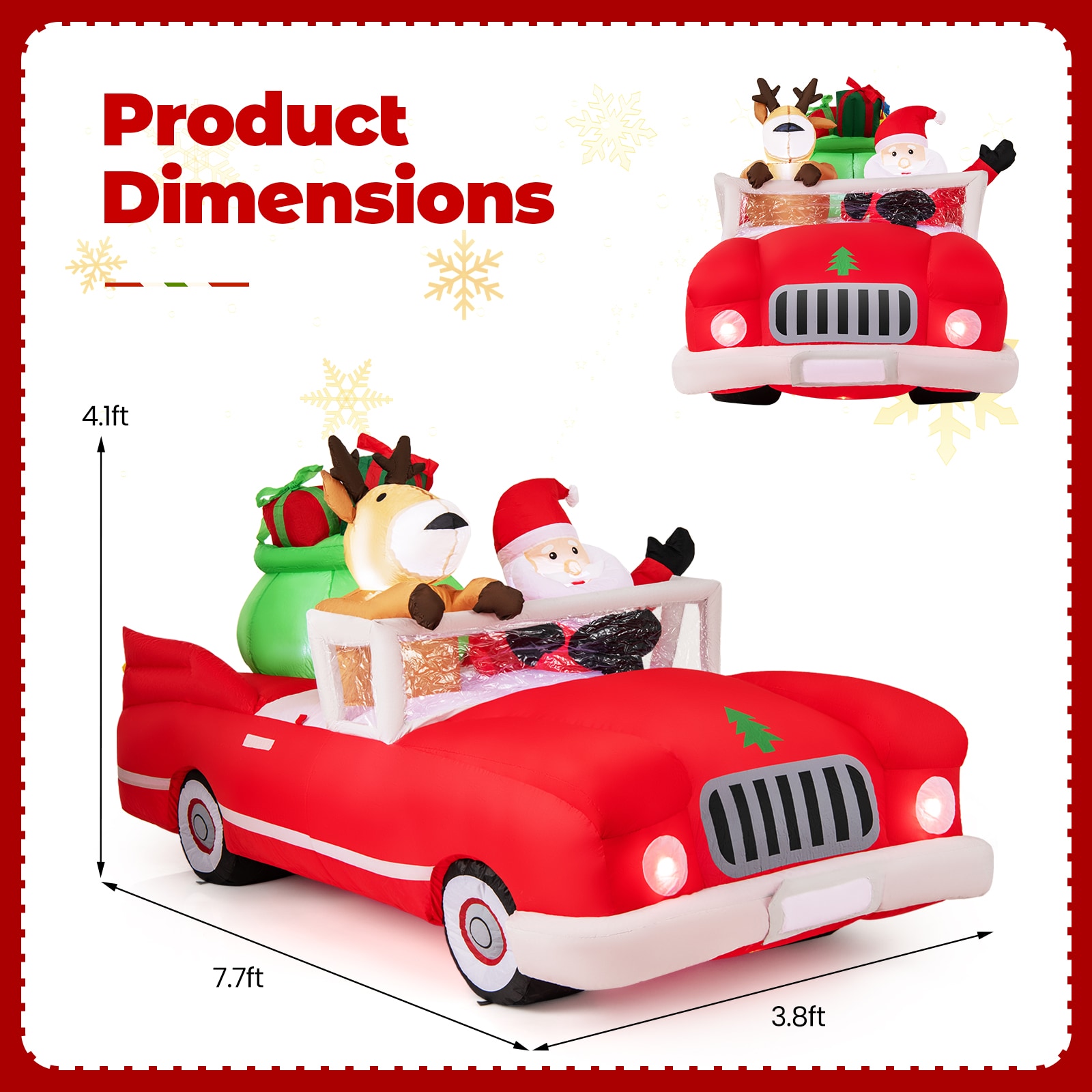 WELLFOR HYG24010US Christmas-Inflatables - View #8