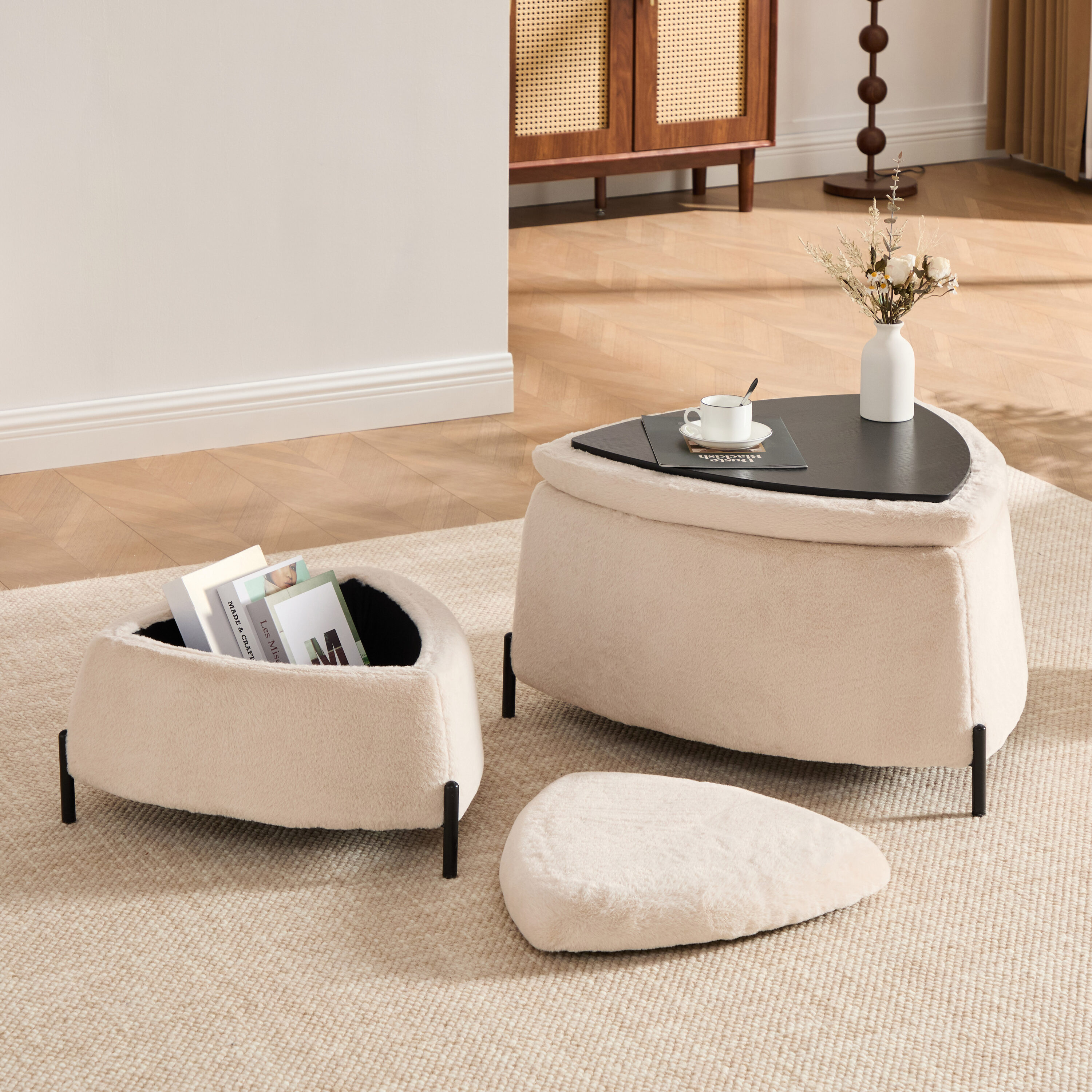 Hrinhom HC-S4131-CAMEL Indoor-Ottomans - View #3