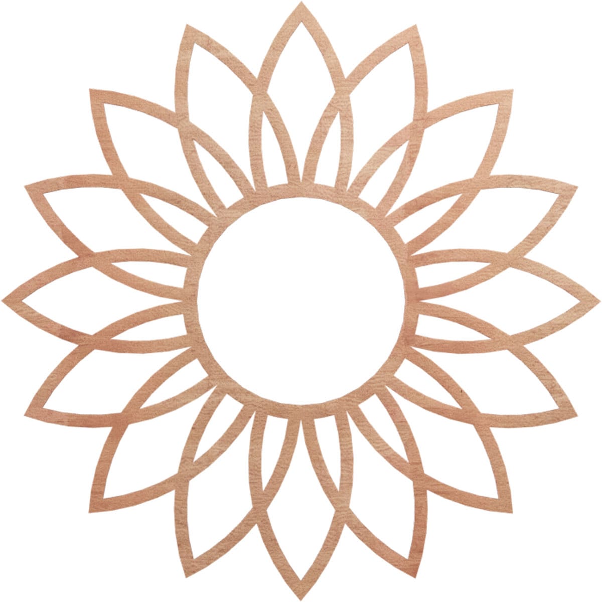 Ekena Millwork CMWP40X40X0250DACH Daisy Fretwork 40-in W x 40-in L Contemporary Cherry Wood Whole Ceiling Medallion
