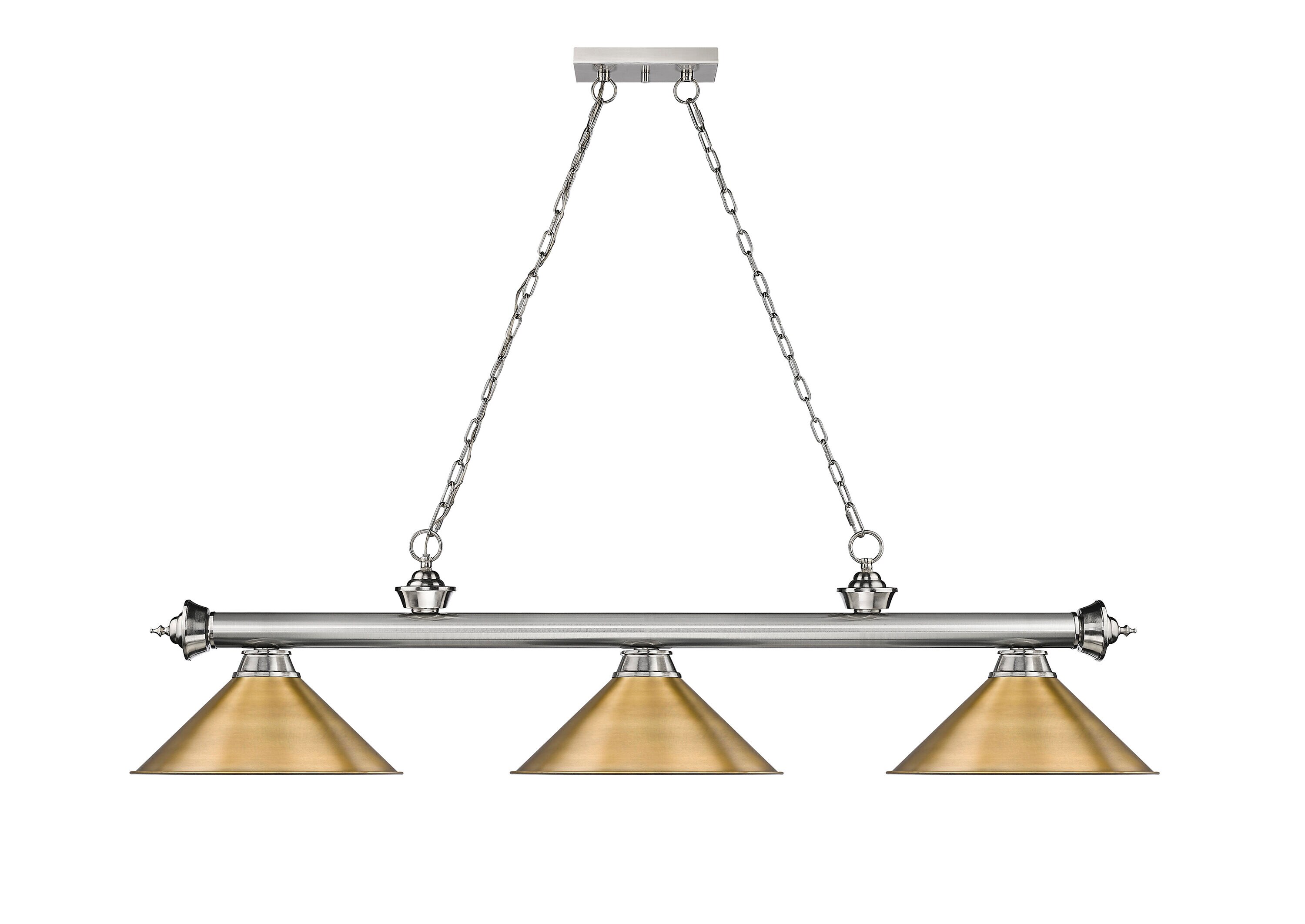 Z-Lite 2306-3BN-RB15 Pool-Table-Lighting - View #2