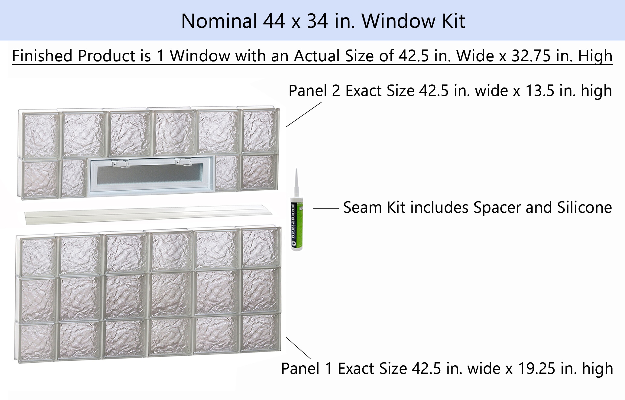 REDI2SET V4434IS Glass-Block-Windows - View #2