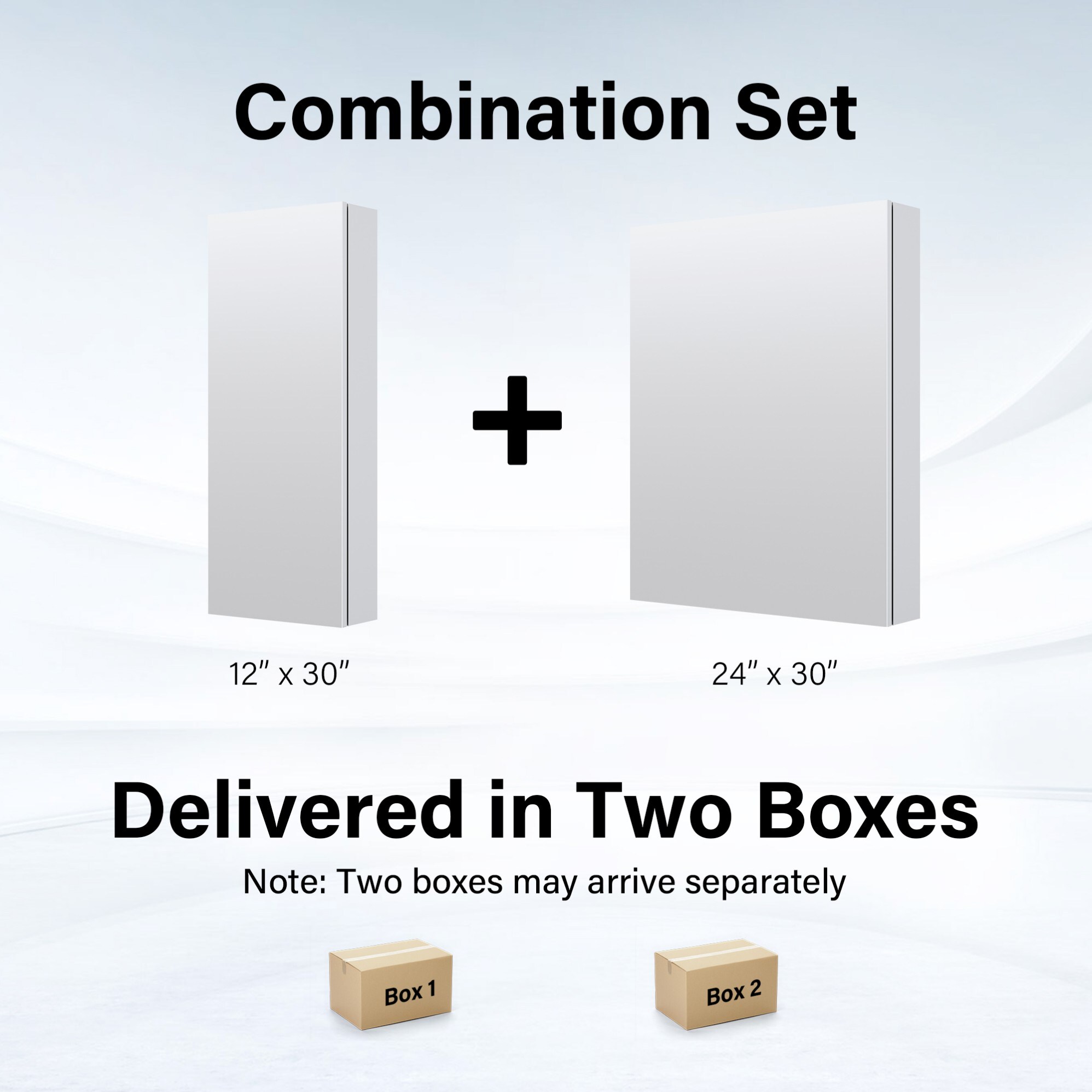 WELLFOR ROSA24TYL Bathroom-Wall-Cabinets - View #2