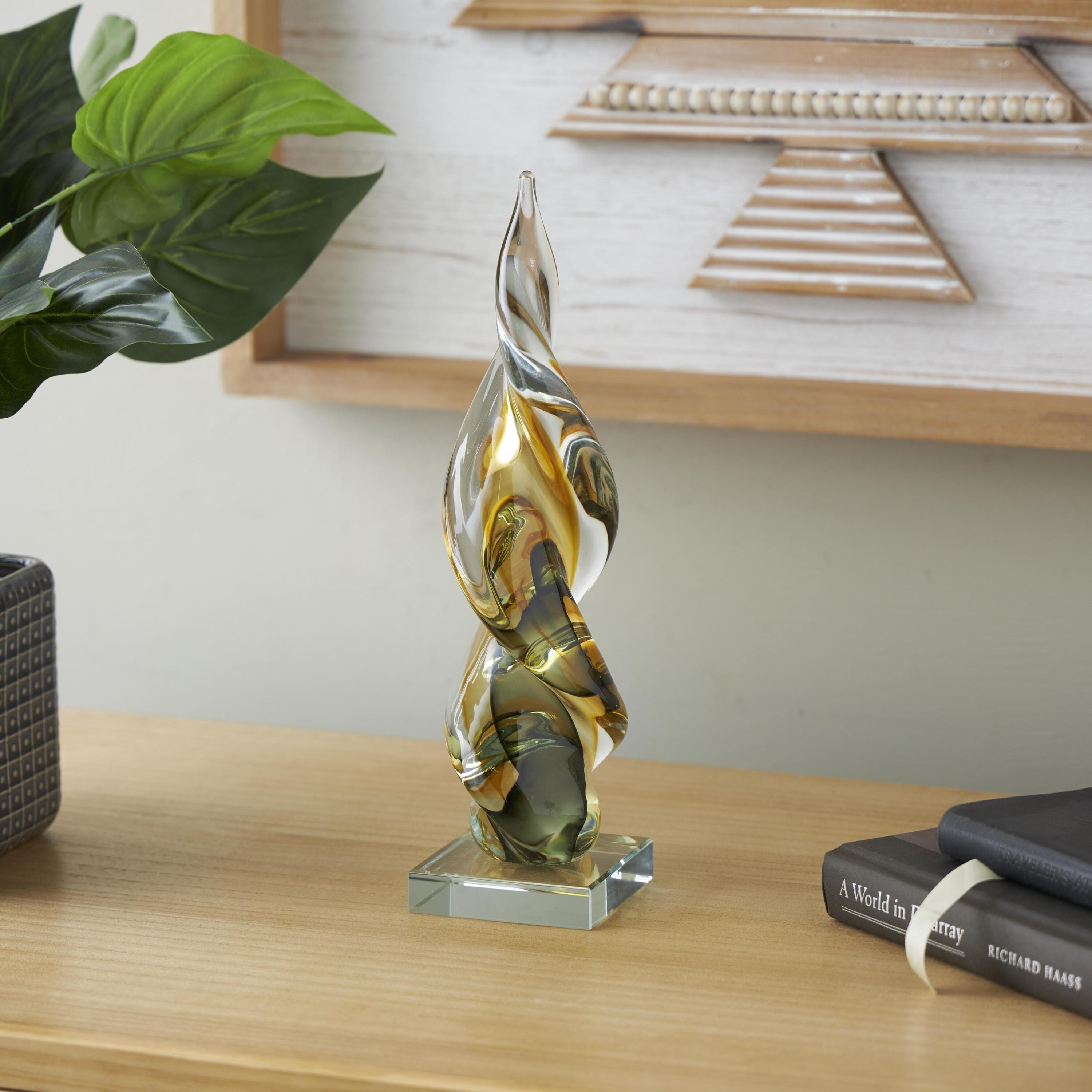 Grayson Lane 822908 Clear Glass Modern Sculpture