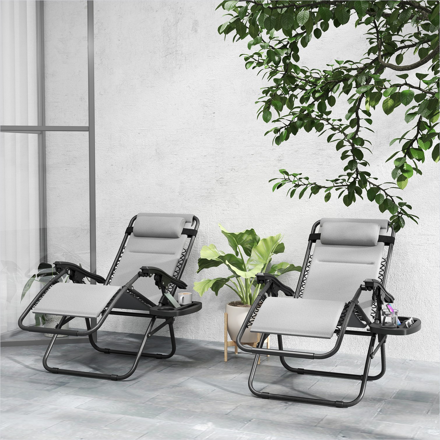 Naturefalls 04HRIBO18LDG Patio-Chairs - View #2