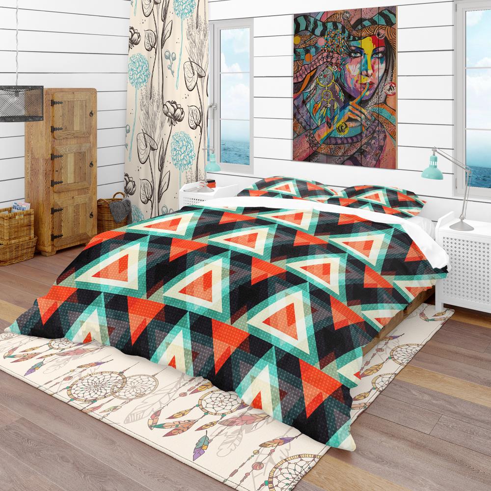 Designart BED18984-T 3 -Piece Black Twin Duvet cover Set