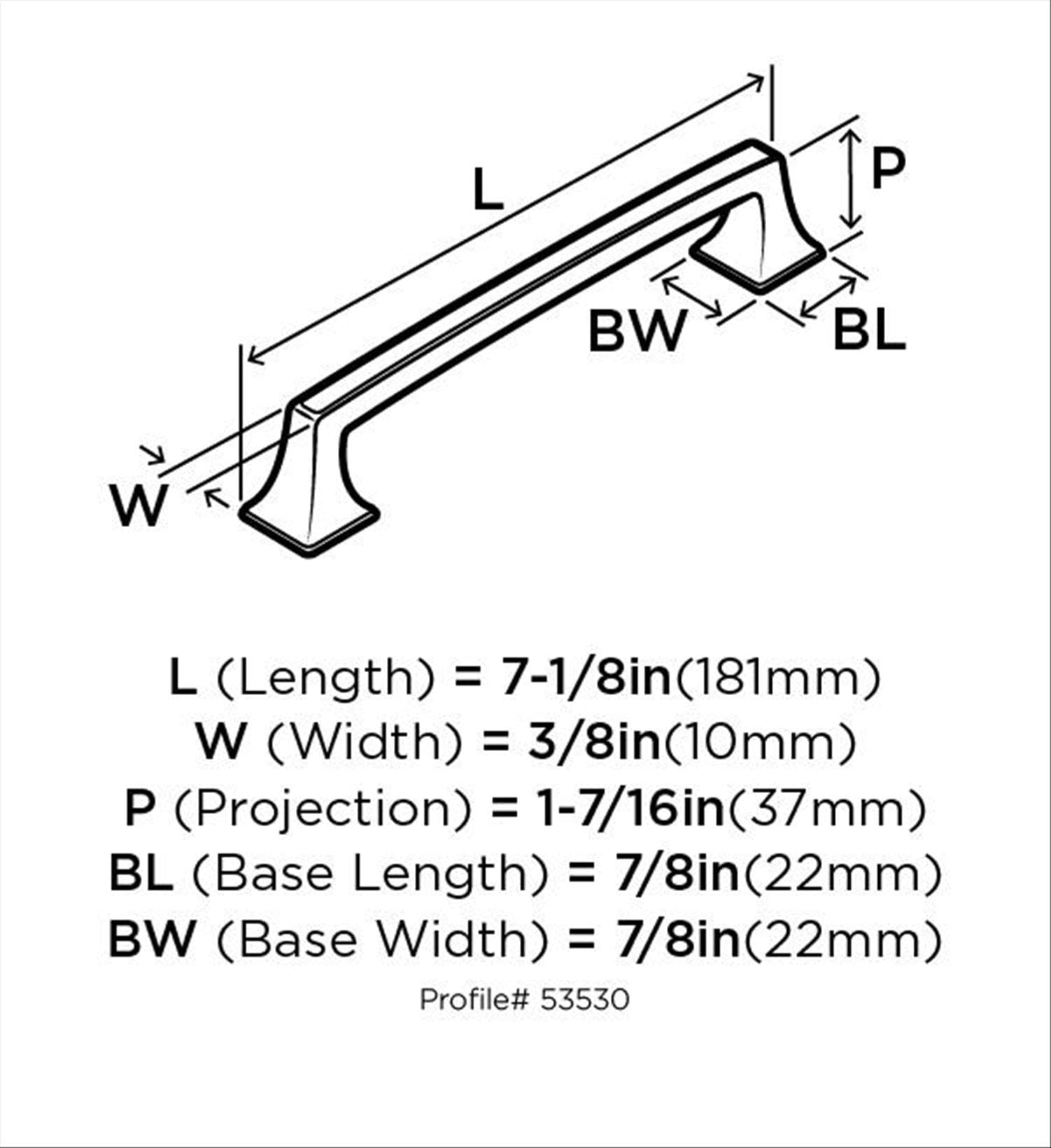 Amerock BP53530G10 Cabinet-Pulls - View #7