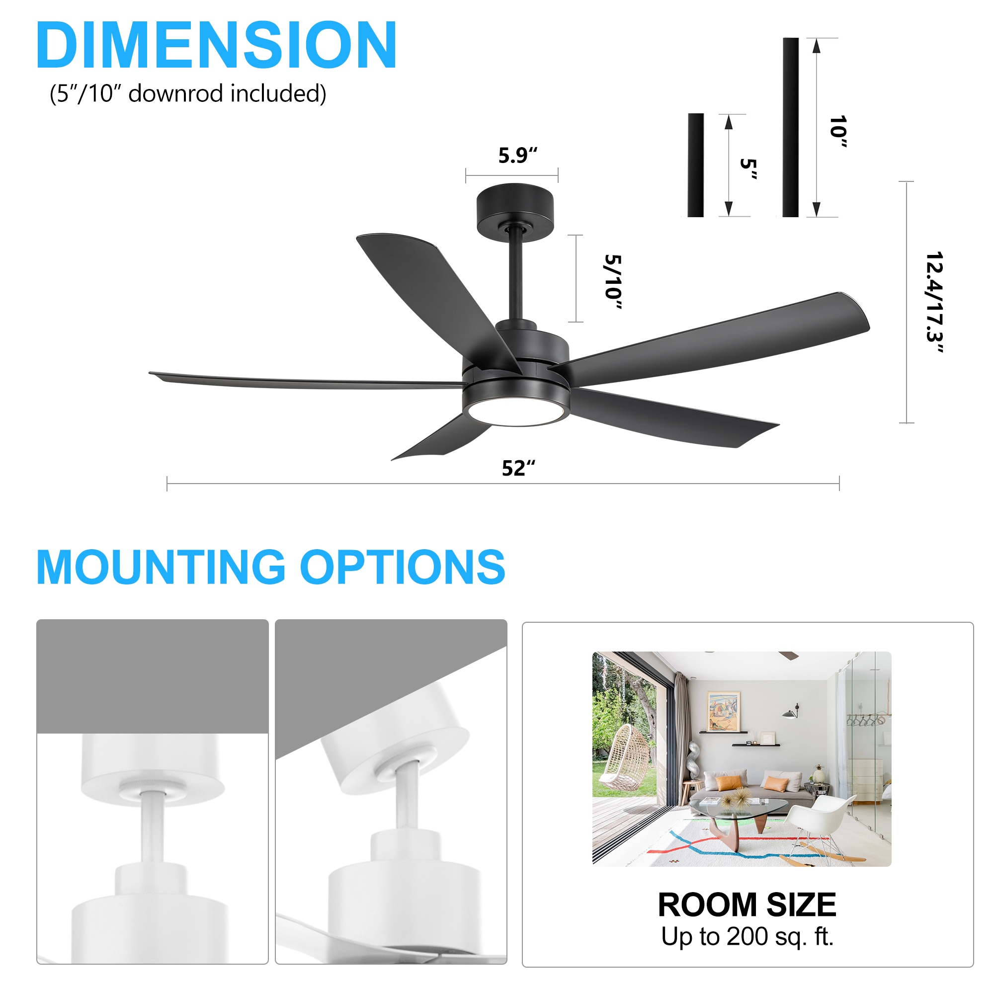 Breezary 27021-BK Ceiling-Fans - View #12