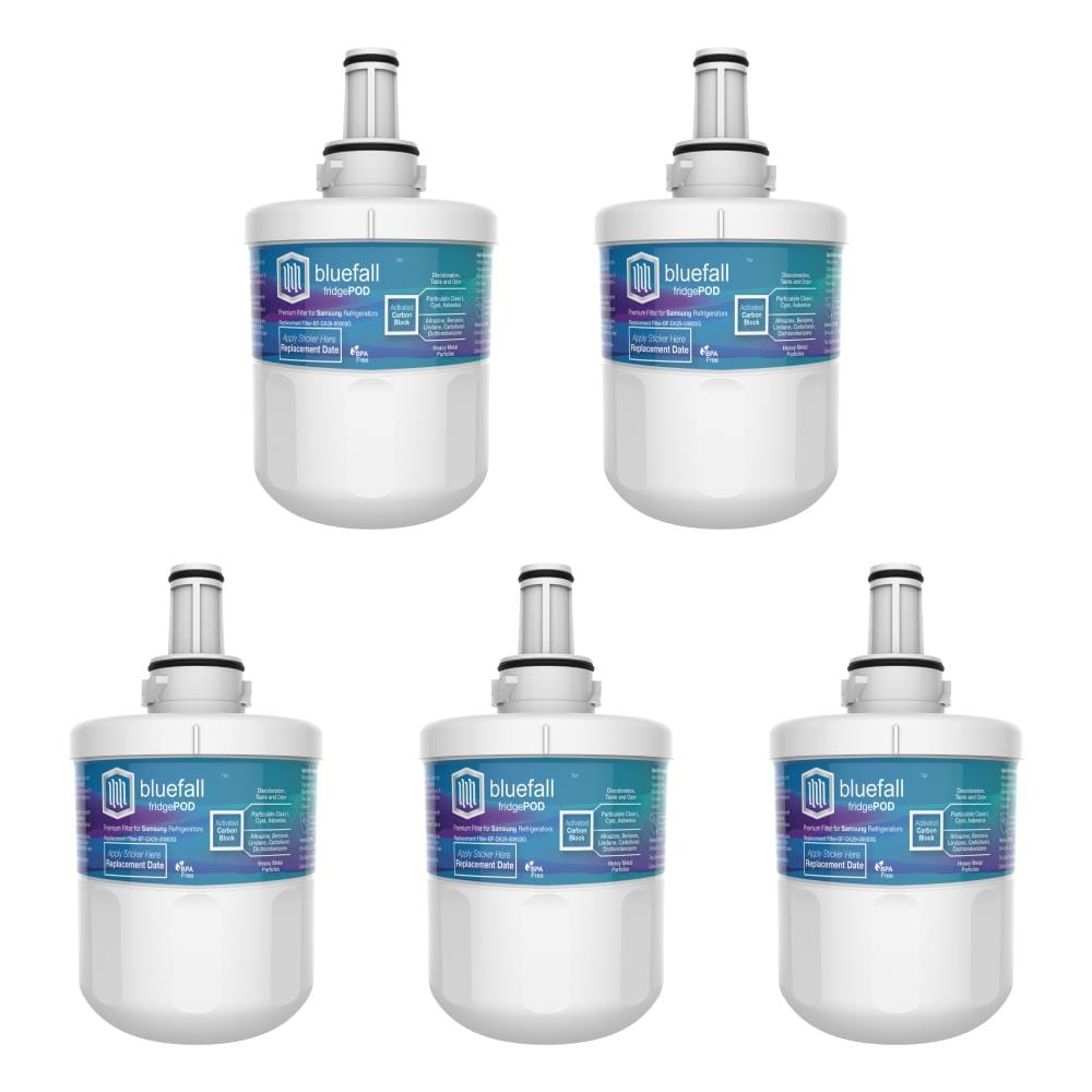 Bluefall BF-DA29-00003G-5PACK Twist-in Refrigerator Water Filter FridgePod 5-Pack
