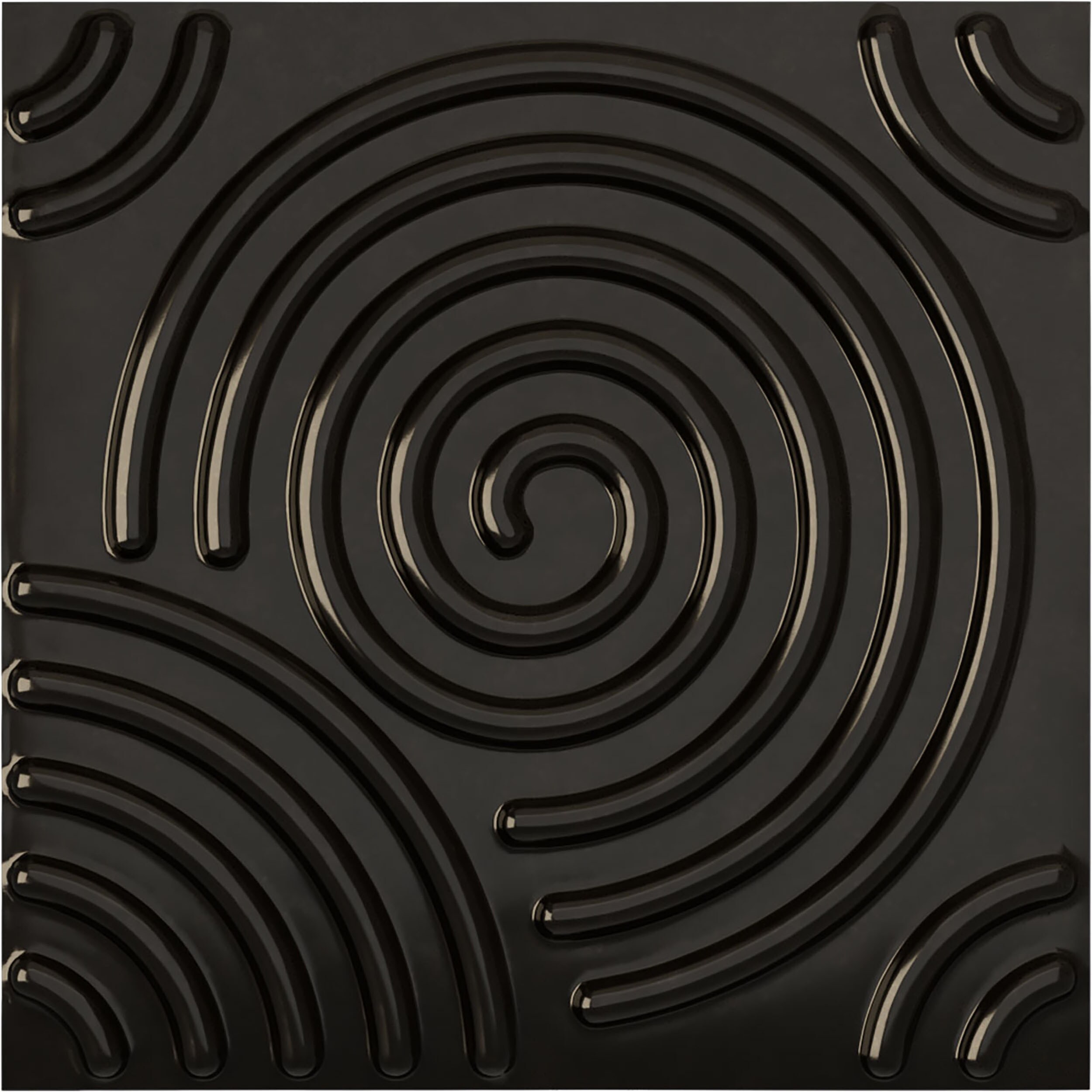 Ekena Millwork WP20X20SPECA 19-5/8-in x 19-5/8-in Embossed Paintable/Stainable Black PVC Wall Panel (