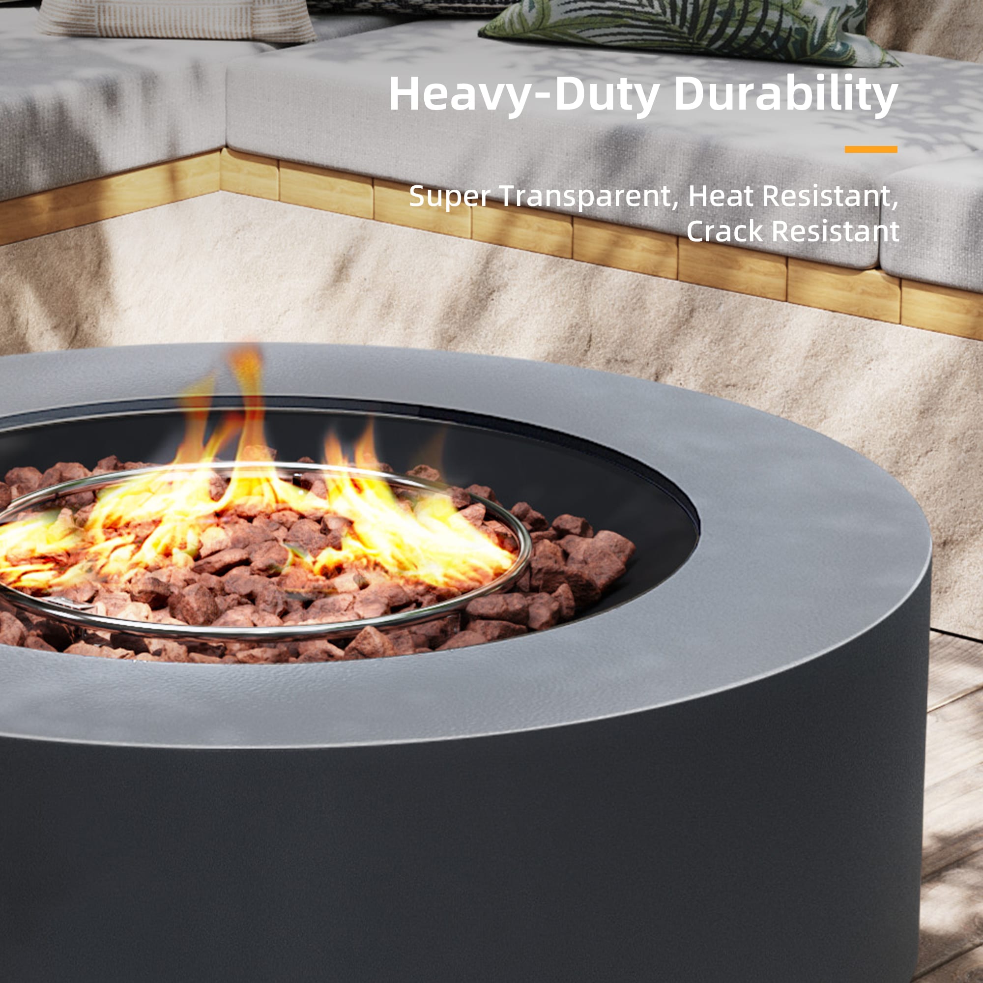 UPHA PL-42TPYX-DK-K Outdoor-Gas-Firepits - View #5