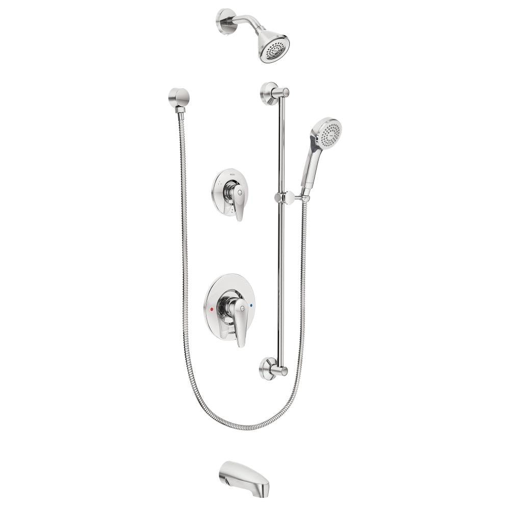Moen T9343 Commercial Chrome 1-handle Multi-head 3.5-Inches Round Shower Faucet