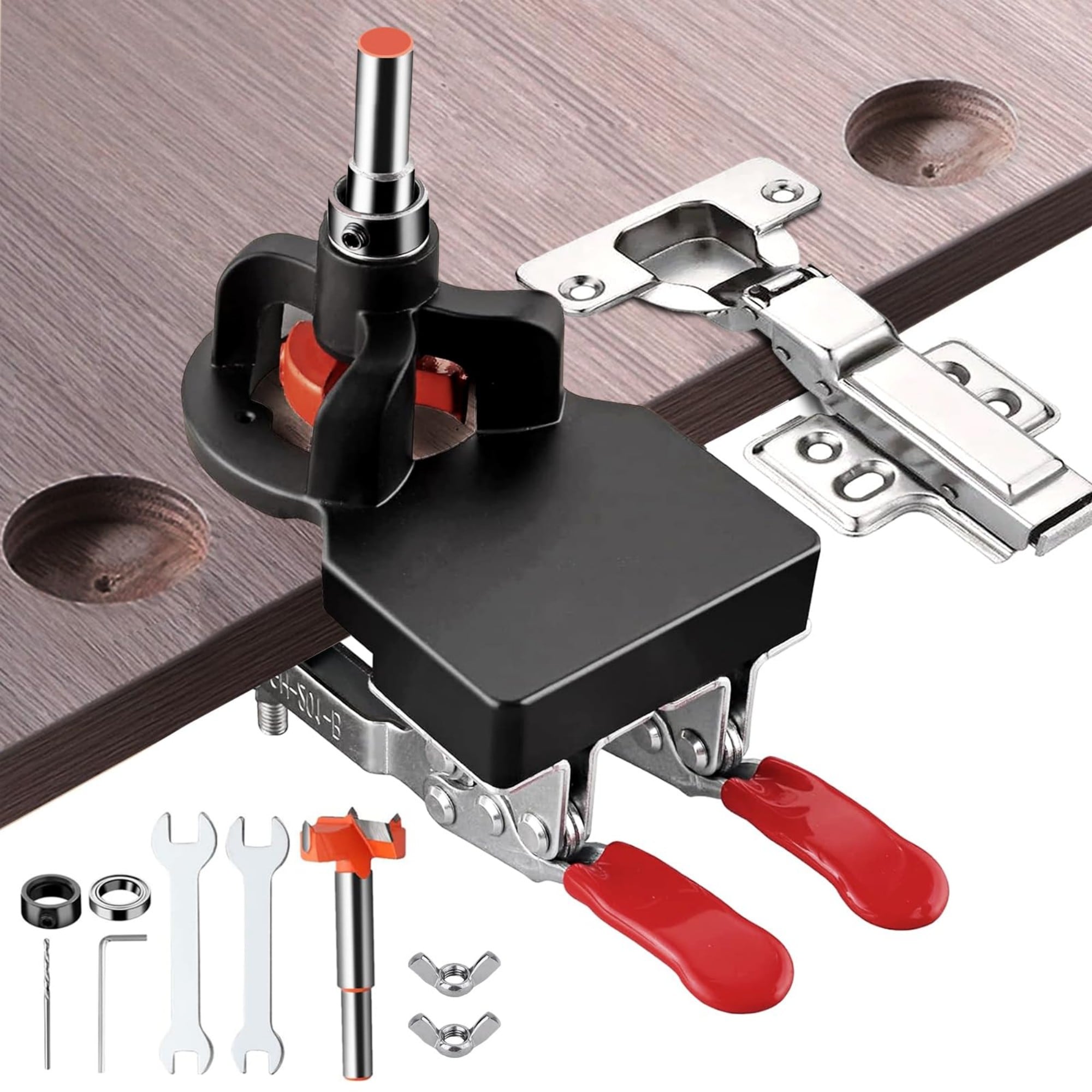 Wudkey 35mm Aluminum Alloy DIY Pocket Hole Jig