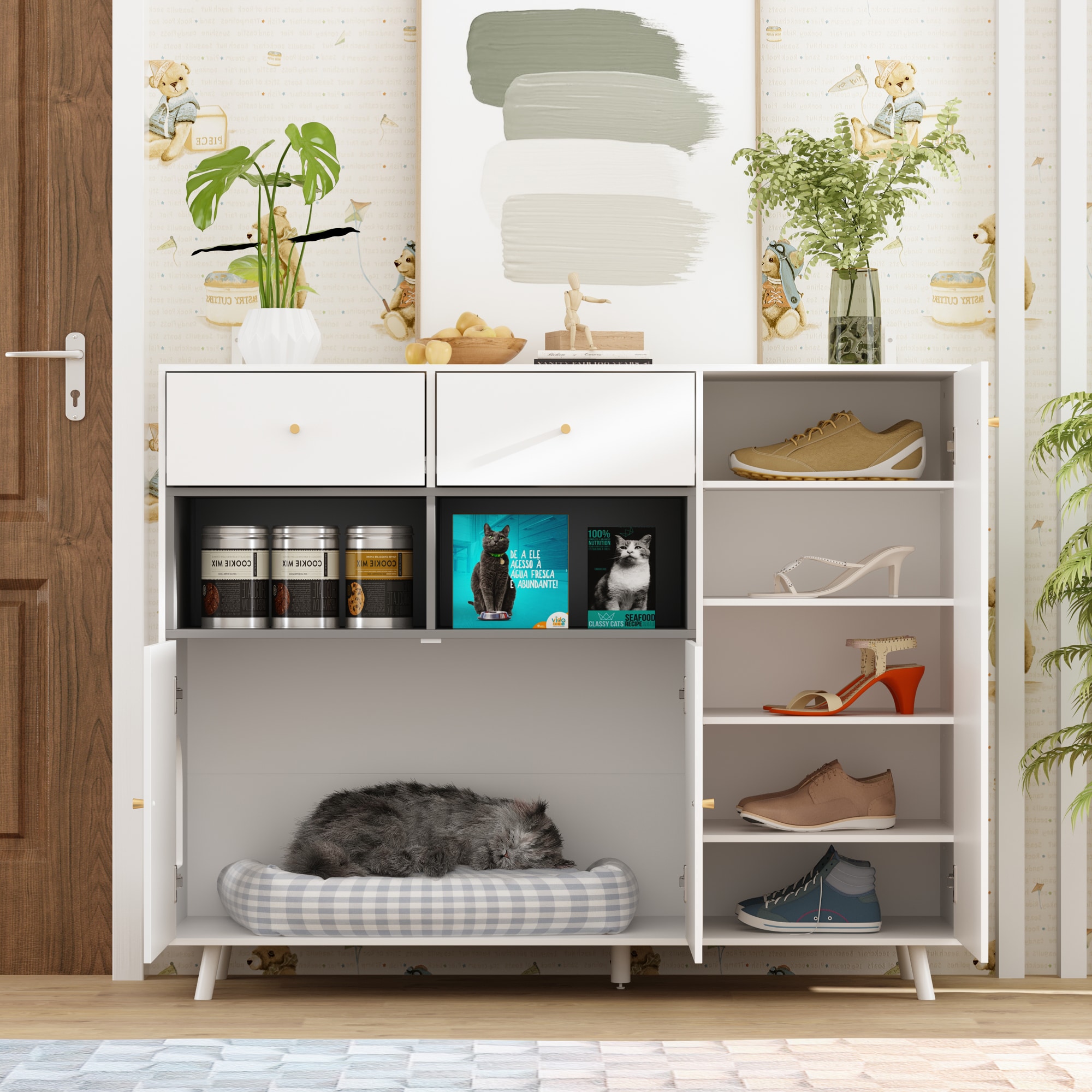 FUFU&GAGA KF210246-01 Composite Indoor Large Dog/Cat House