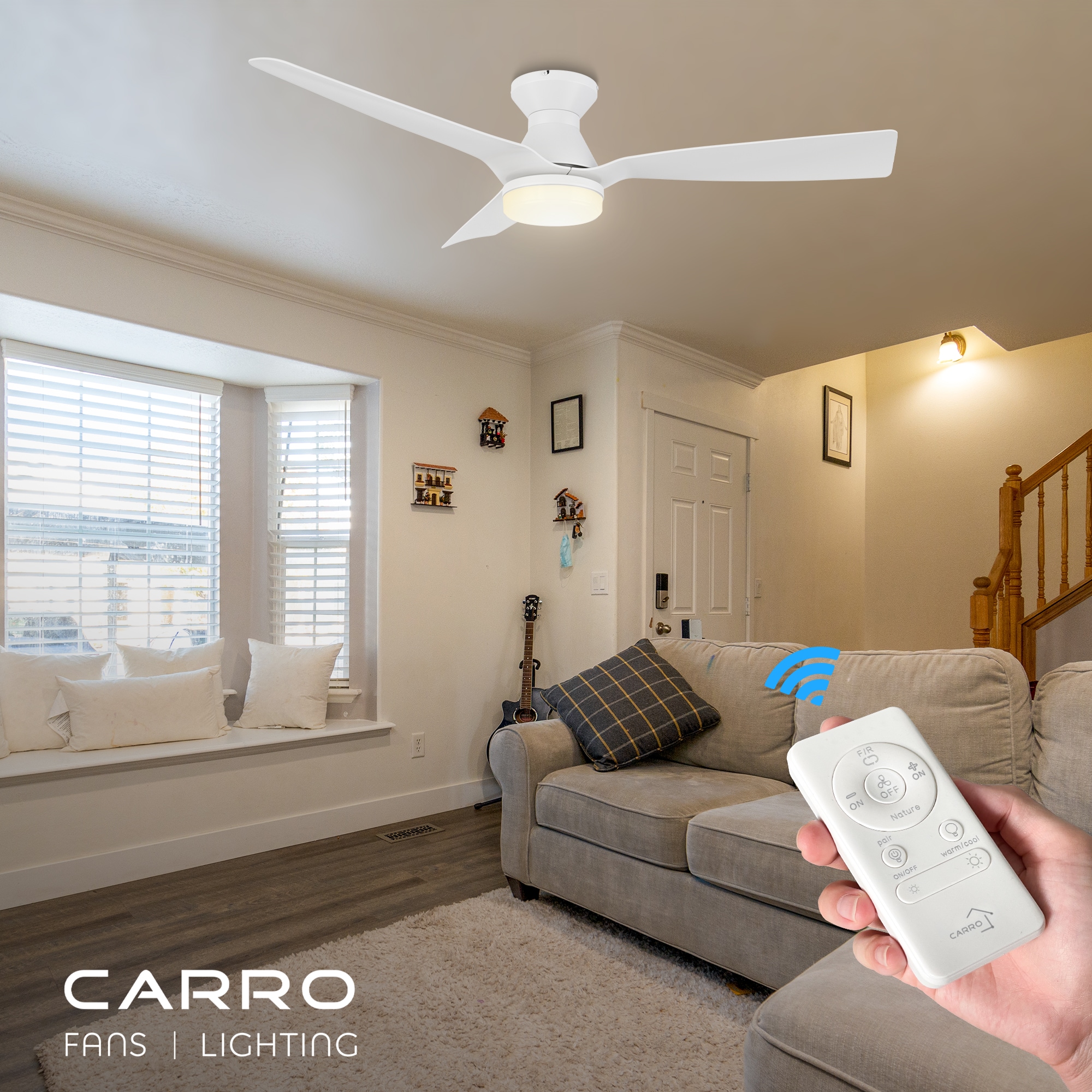 CARRO USA LCFR523P1-L11-W1-FM Ceiling-Fans - View #2