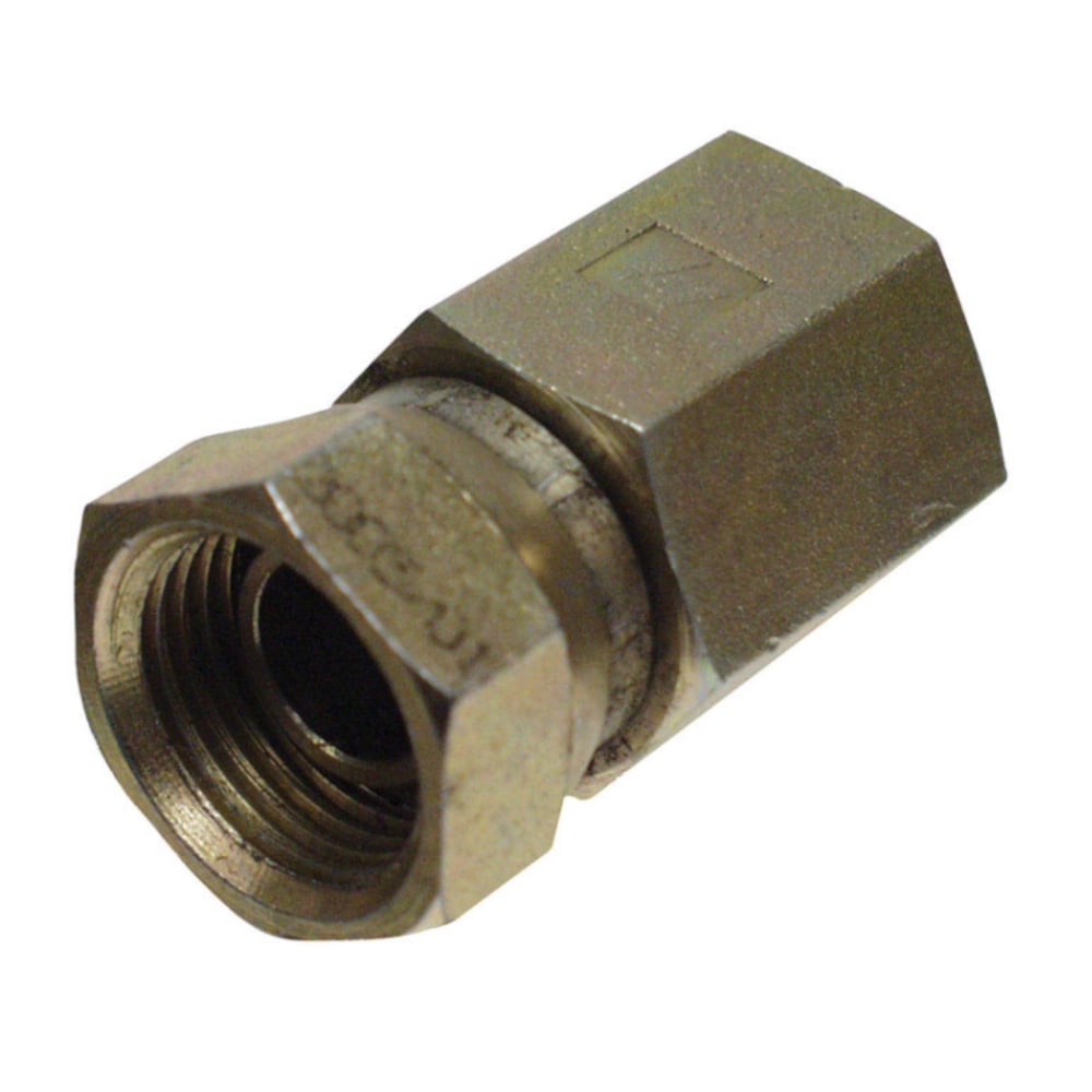 Apache  Steel Hydraulic Adapter 1/2 in FPT x 1/2 in FPT Swivel 1 pk
