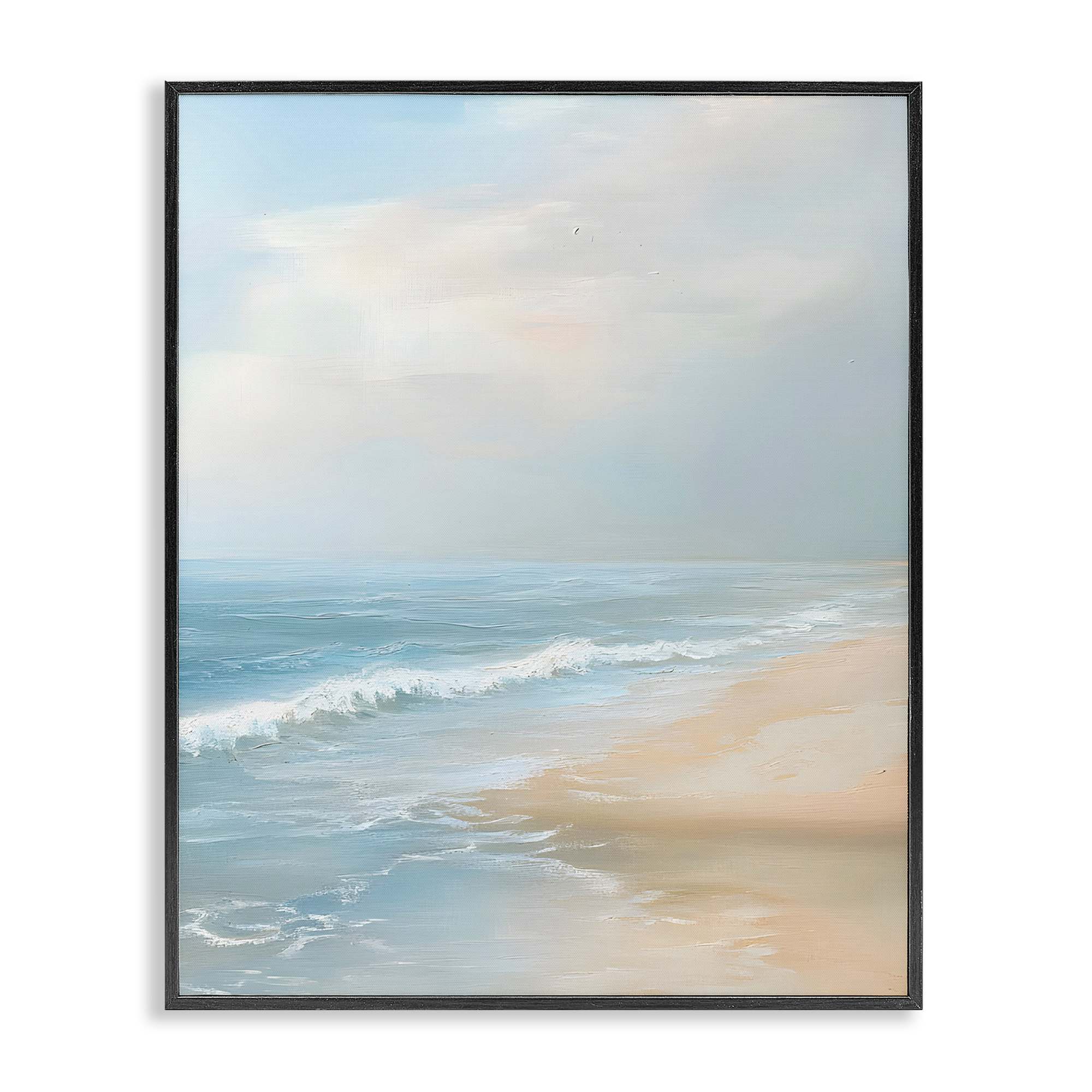 Stupell Industries BT-710-FR-24X30 Serenity Beach View Black Framed Giclee Art By Franklyn Gregory 24 x 30