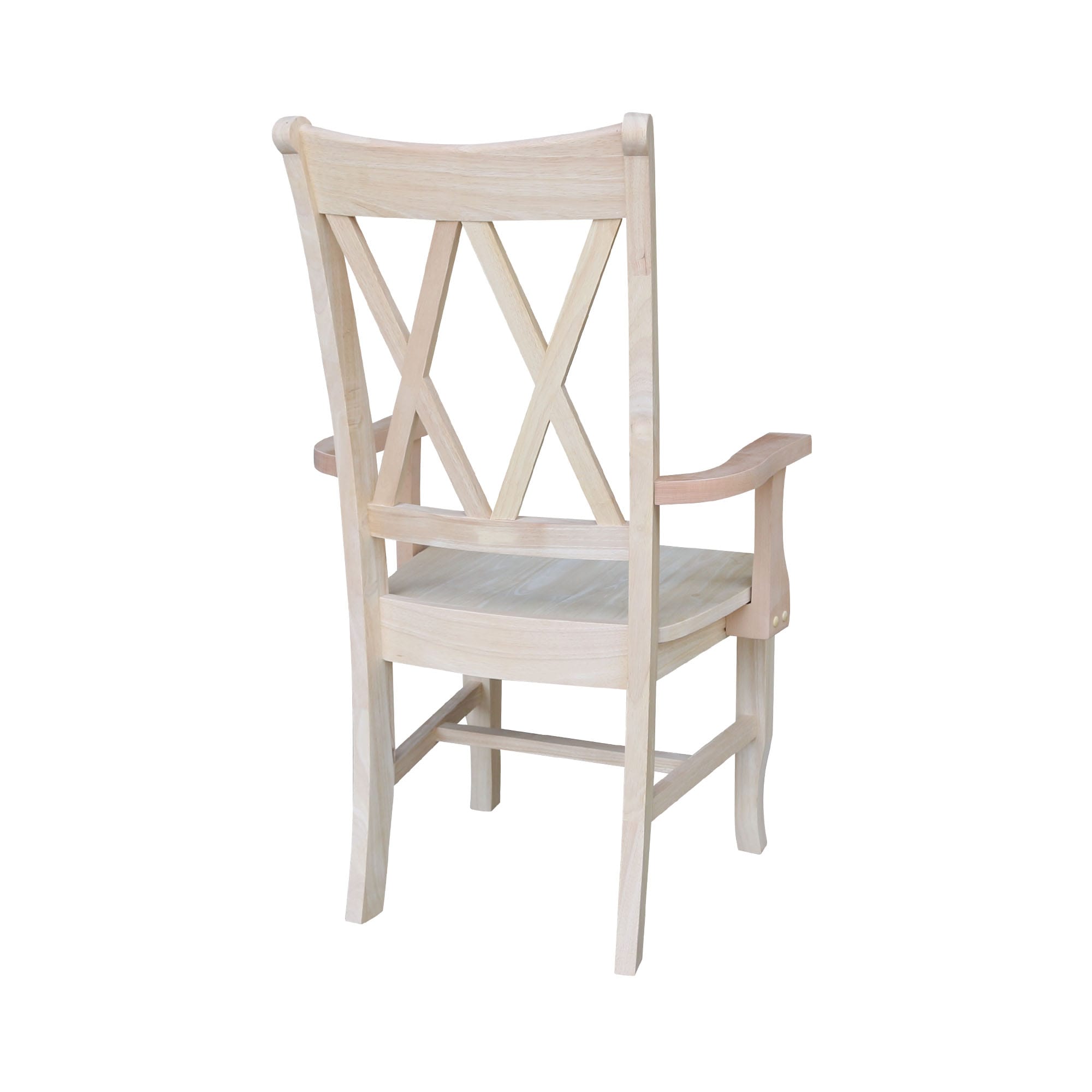 Chiavari High Cross Back Side Chair in Classic Brown Wood