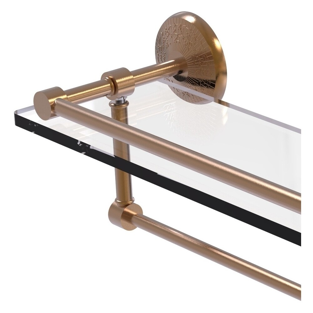 Allied Brass PMC-1PT/22-GAL-BBR Bathroom-Shelves - View #2