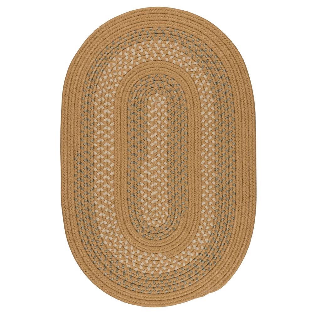 nuLOOM Charlene 5 X 8 (ft) Jute Natural/Bleached Oval Indoor Border Area Rug